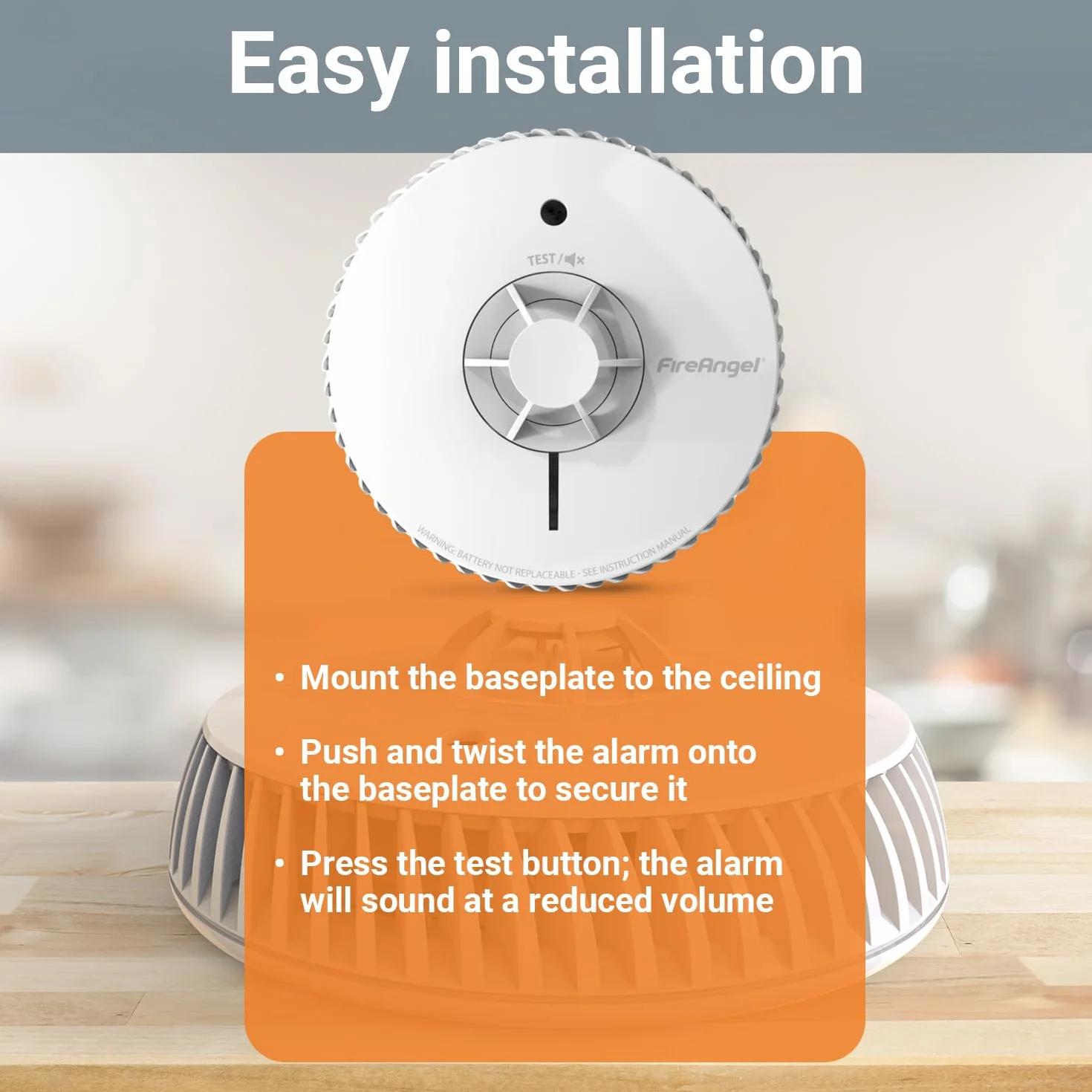 FireAngel FA6720-R Detector de Calor para Cocina con batería sellada de 10 años Blanco