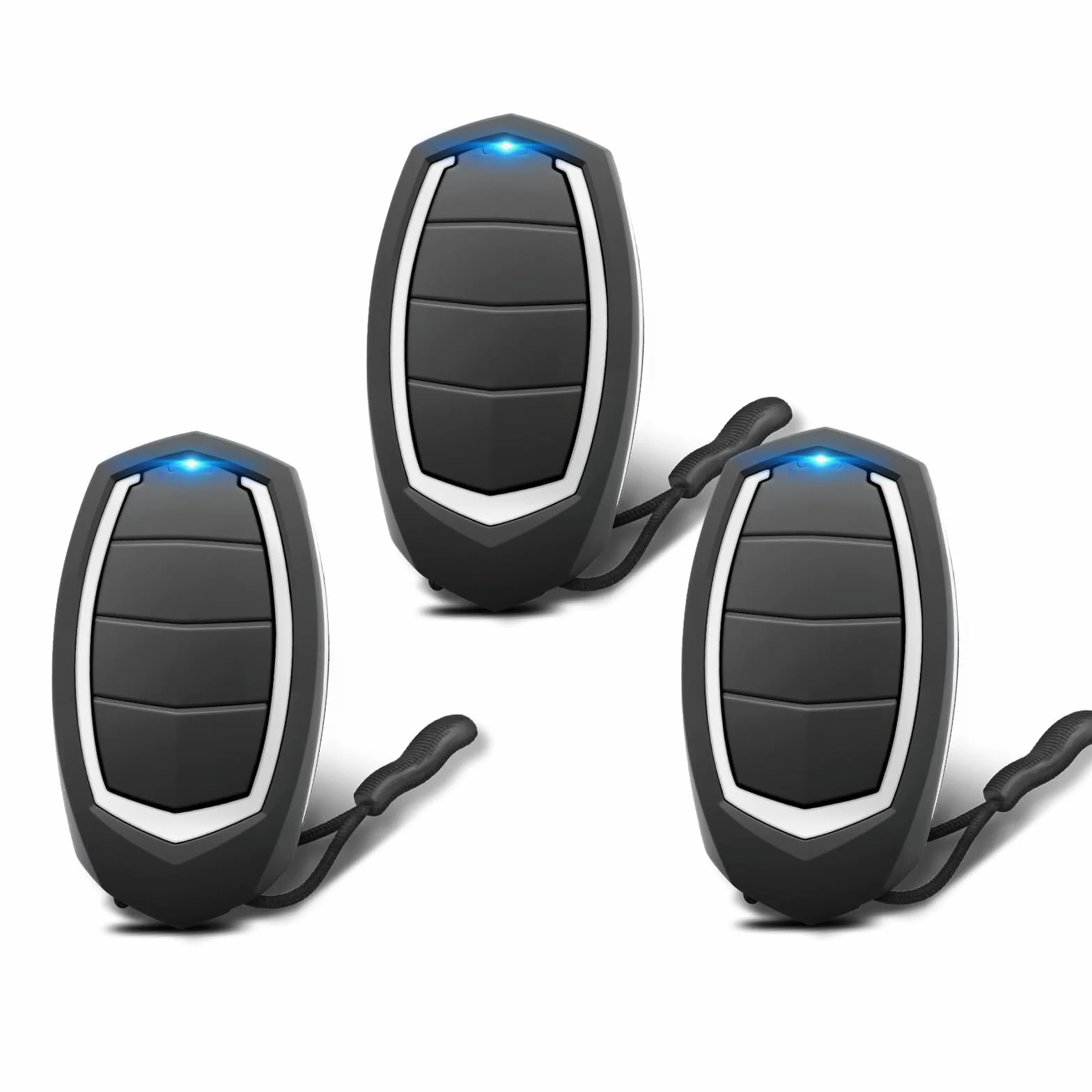 Mando a Distancia para Puerta de Garaje Automática – Compatible únicamente con sistemas de Motorline Falk MX4SP – 4 Canales, Código Dinámico Rolling Code, Frecuencia 433,92 MHz (Pack de 3)