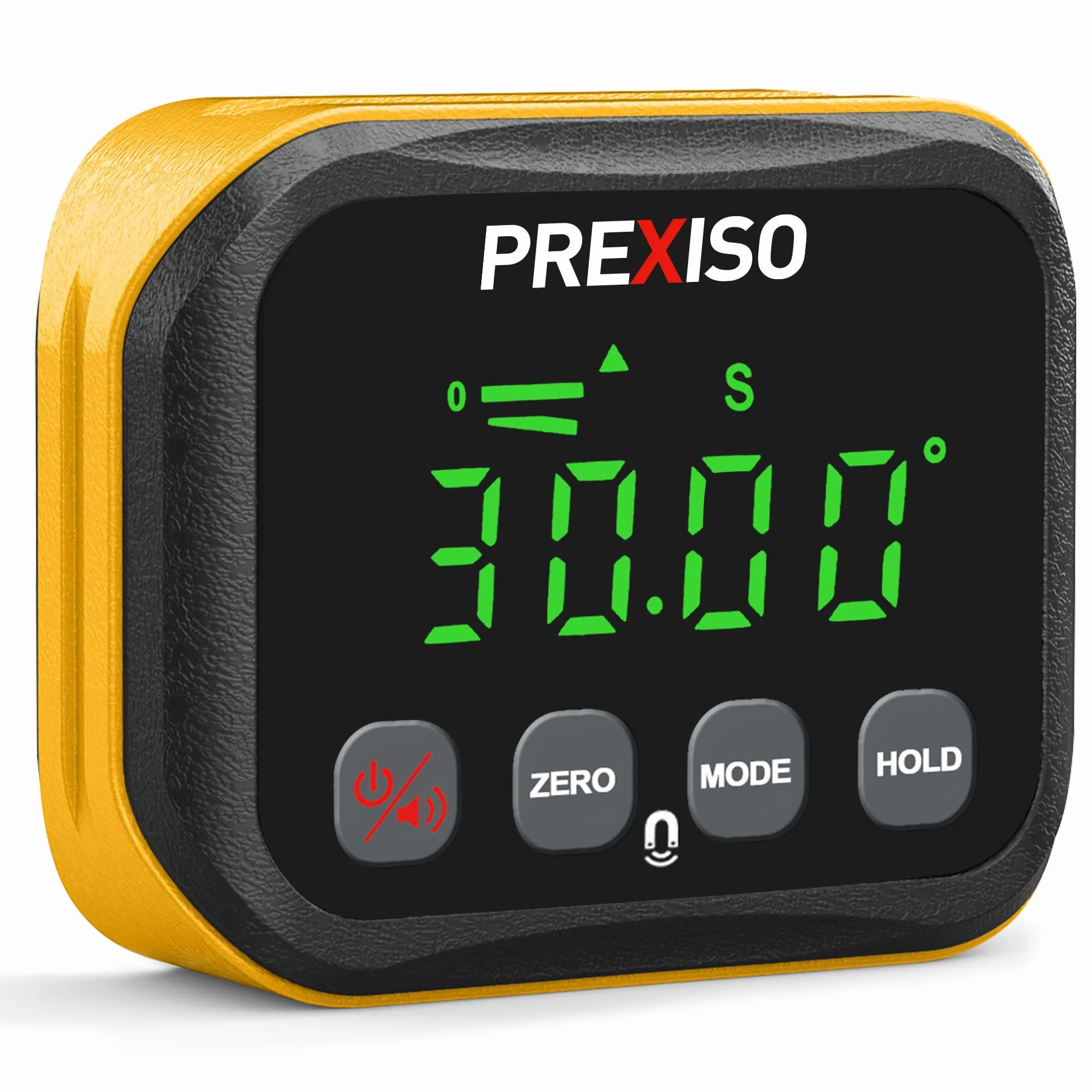 PREXISO Inclinometro Digital, Buscador de Ángulo Transportador Base Medidor de Ángulos con LCD Pantalla, Nivel Digital