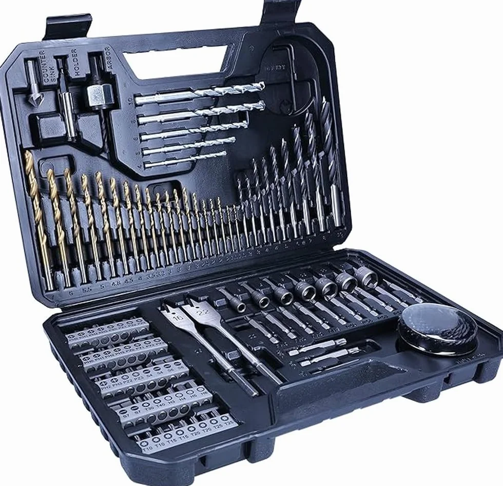 Bosch Profesional Set de brocas y puntas de atornillar de 103 unidades Titanium, madera, piedra y metal, accesorios para herramientas de perforación y atornillado