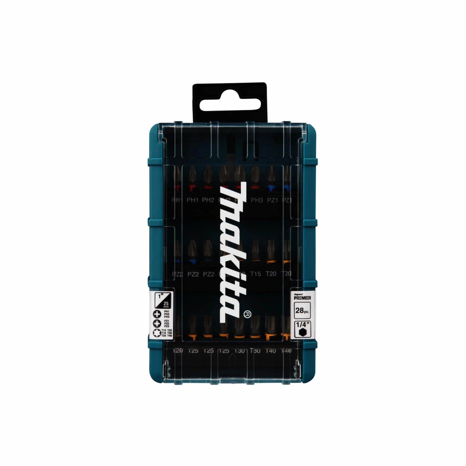 Makita E-25068 Impact Premier Juego de brocas de torsión 28 piezas
