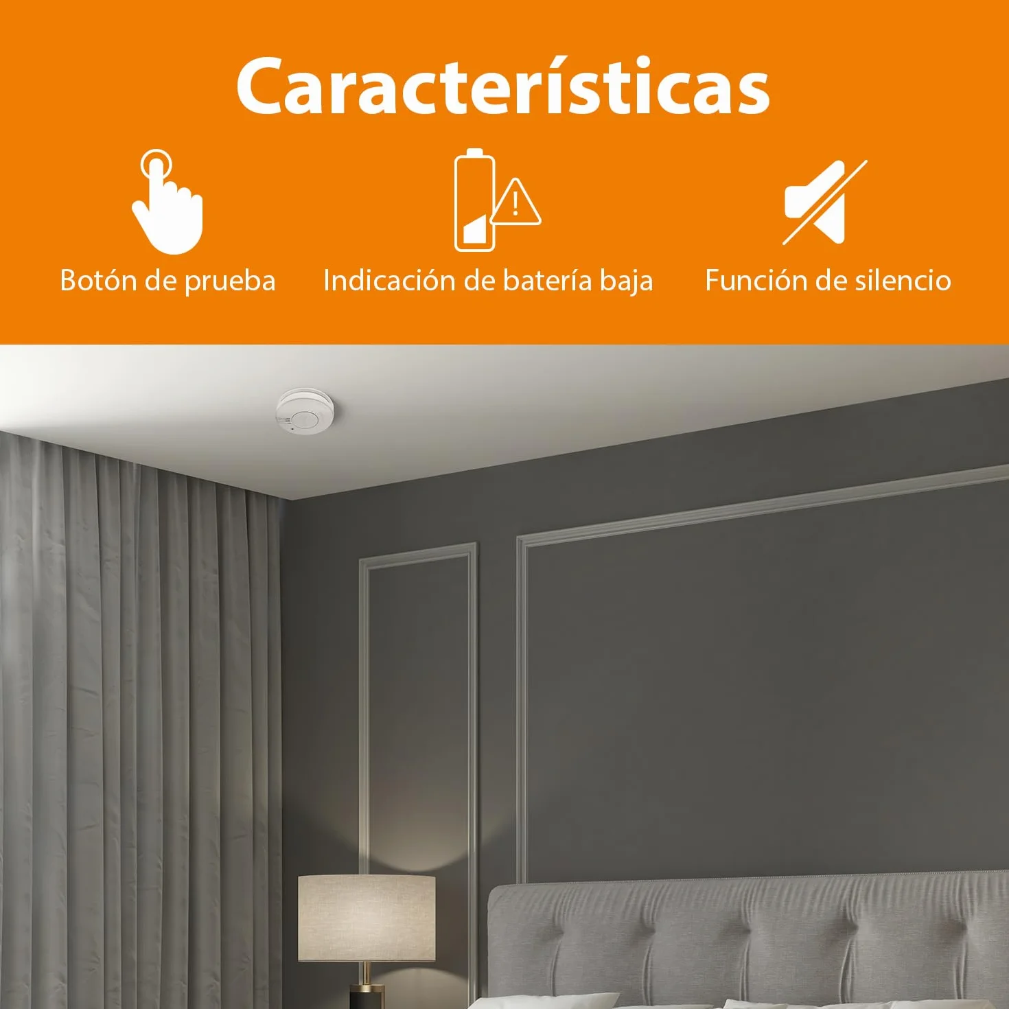 Smartwares Juego de 2 detectores de Humo Sensores ópticos 10 años Pilas reemplazables 5 años