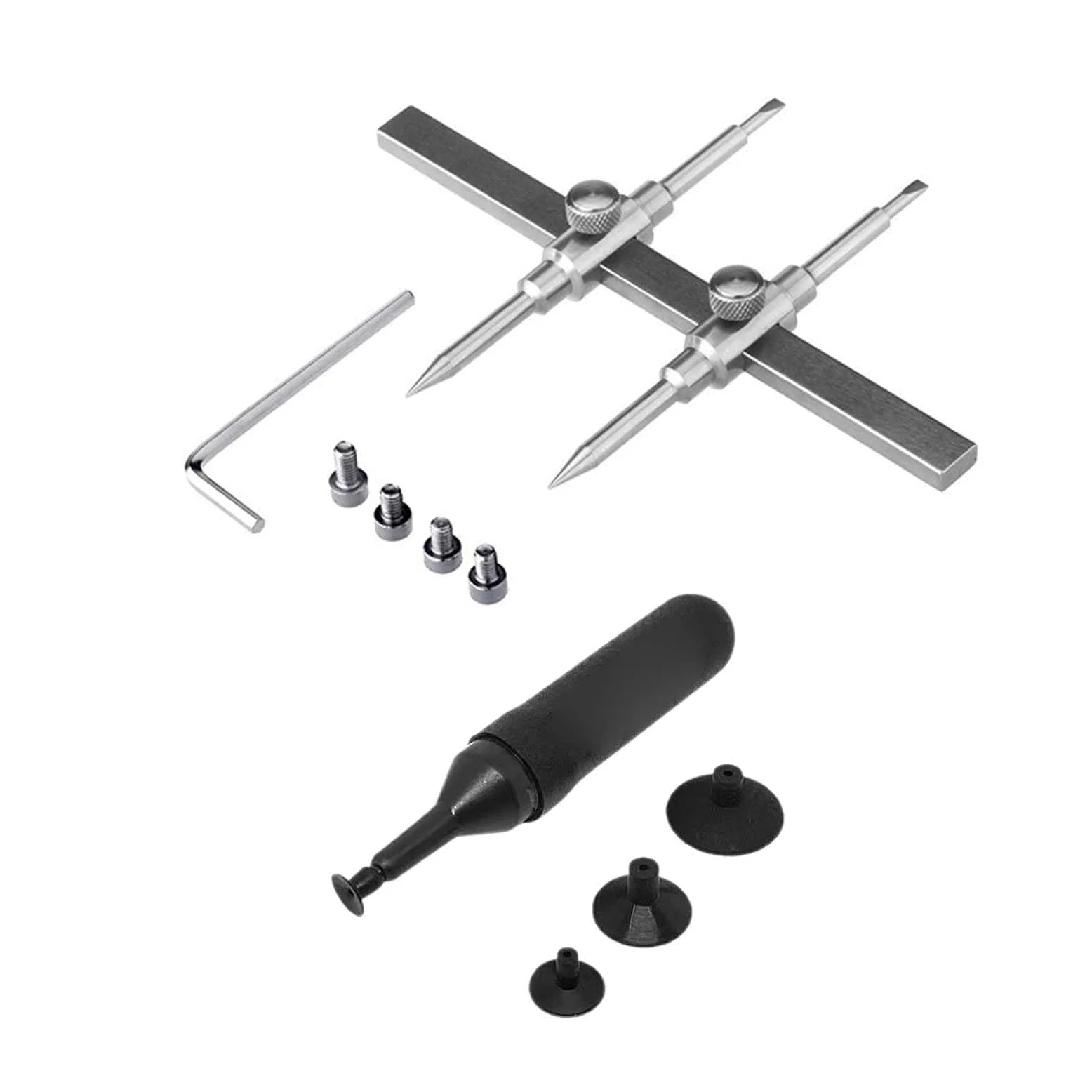 Llave de Cámara,Herramientas para Reparar Llaves para cámara,Llave para Objetivos de cámara,Llaves de Objetivo,con Juego de ventosas para Lentes, Utilizado para diversas Reparaciones de cámaras, etc.