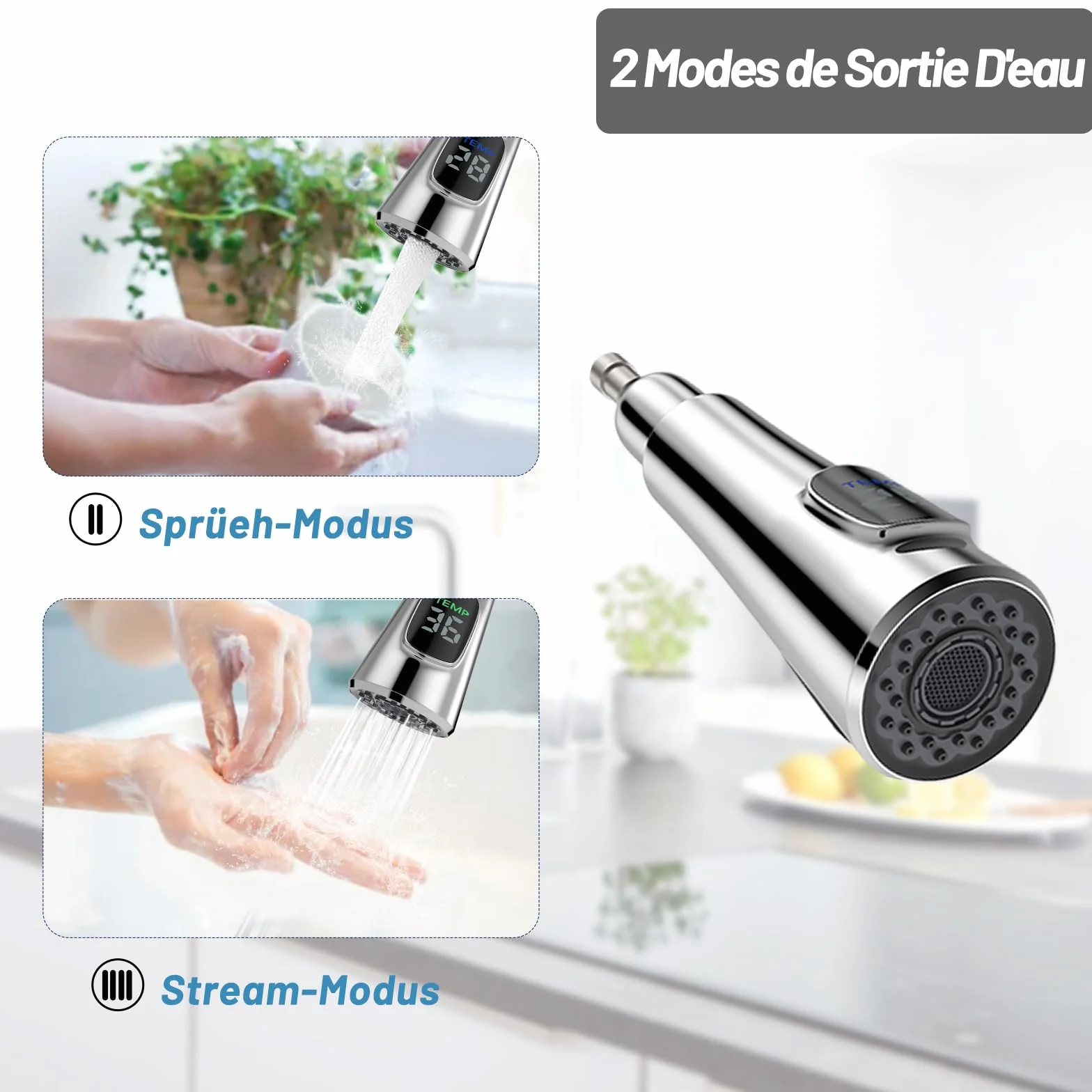 Grifo Cocina Giratorio 360° Fregadero Osmosis