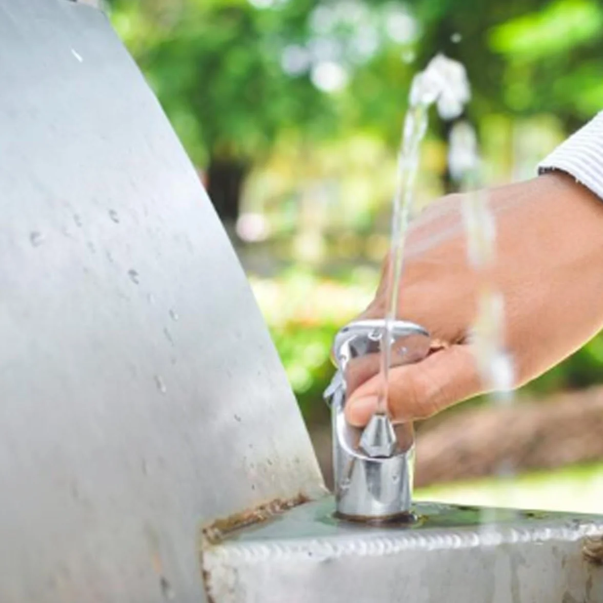 Grifo para fuente de agua potable de latón para cocina y exterior, con filtro de agua potable G1/2"
