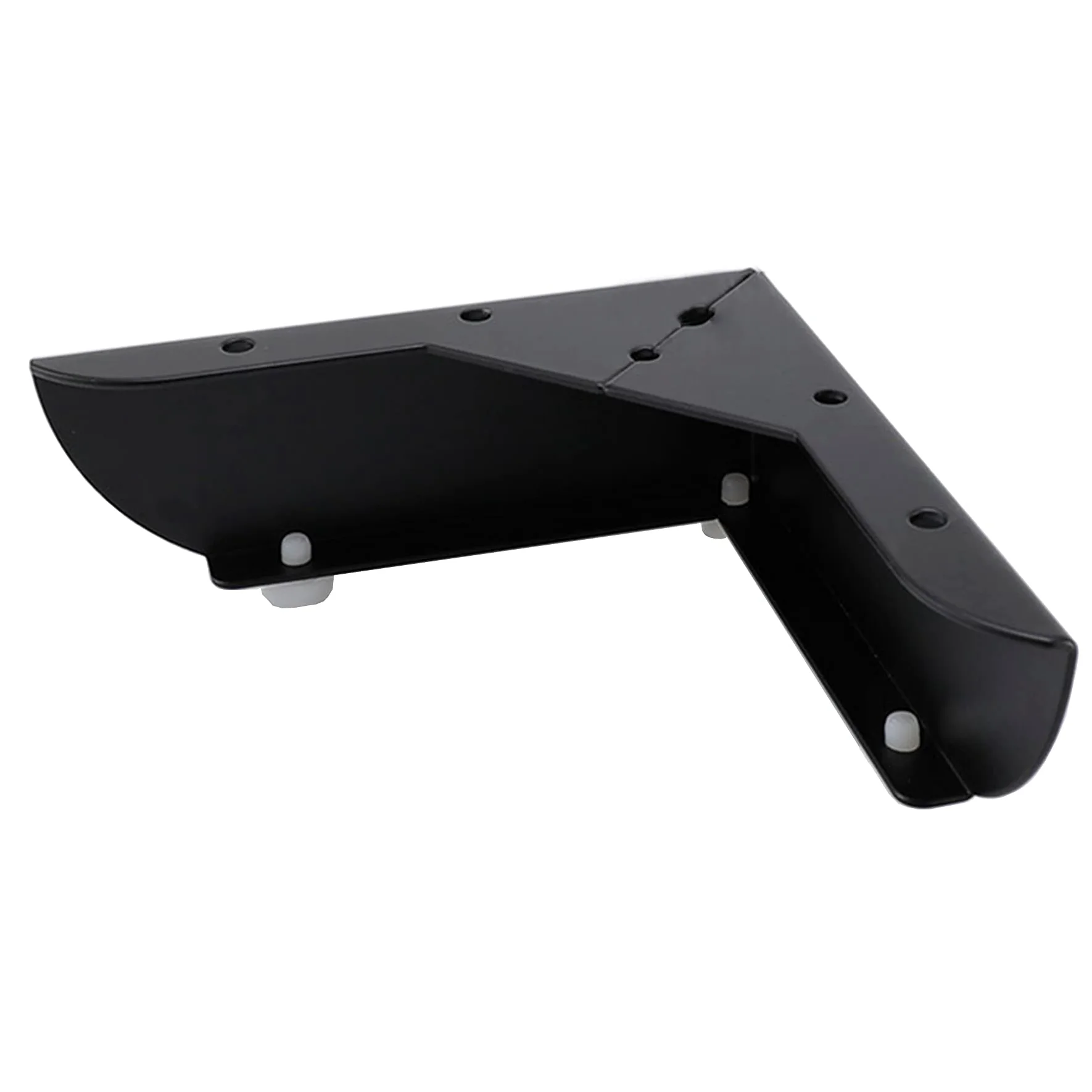 LIKERAINY Patas para Muebles 50mm Alto Pies de Mesa para Mueble de Cocina Encimera Sofá Cama Mesitas Armarios Pie de Escritorio Fuerte Negro Juego de 4