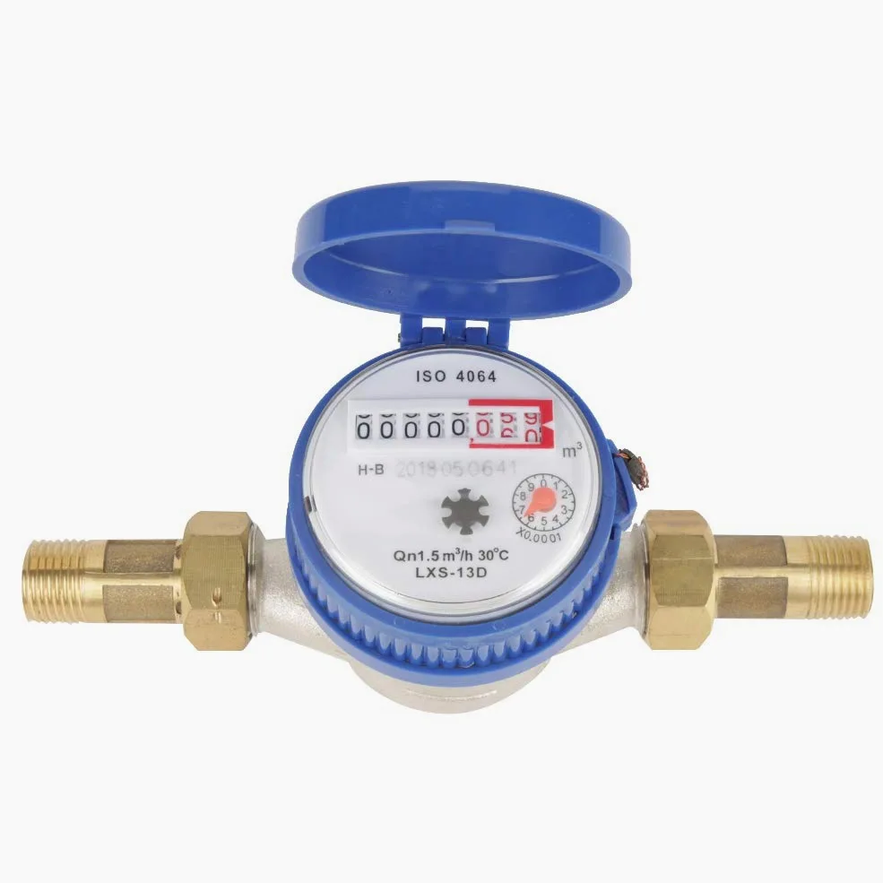 Medidor de Agua fría 15 mm y 1/2 Pulgada con Accesorios para Uso en el jardín y el hogar