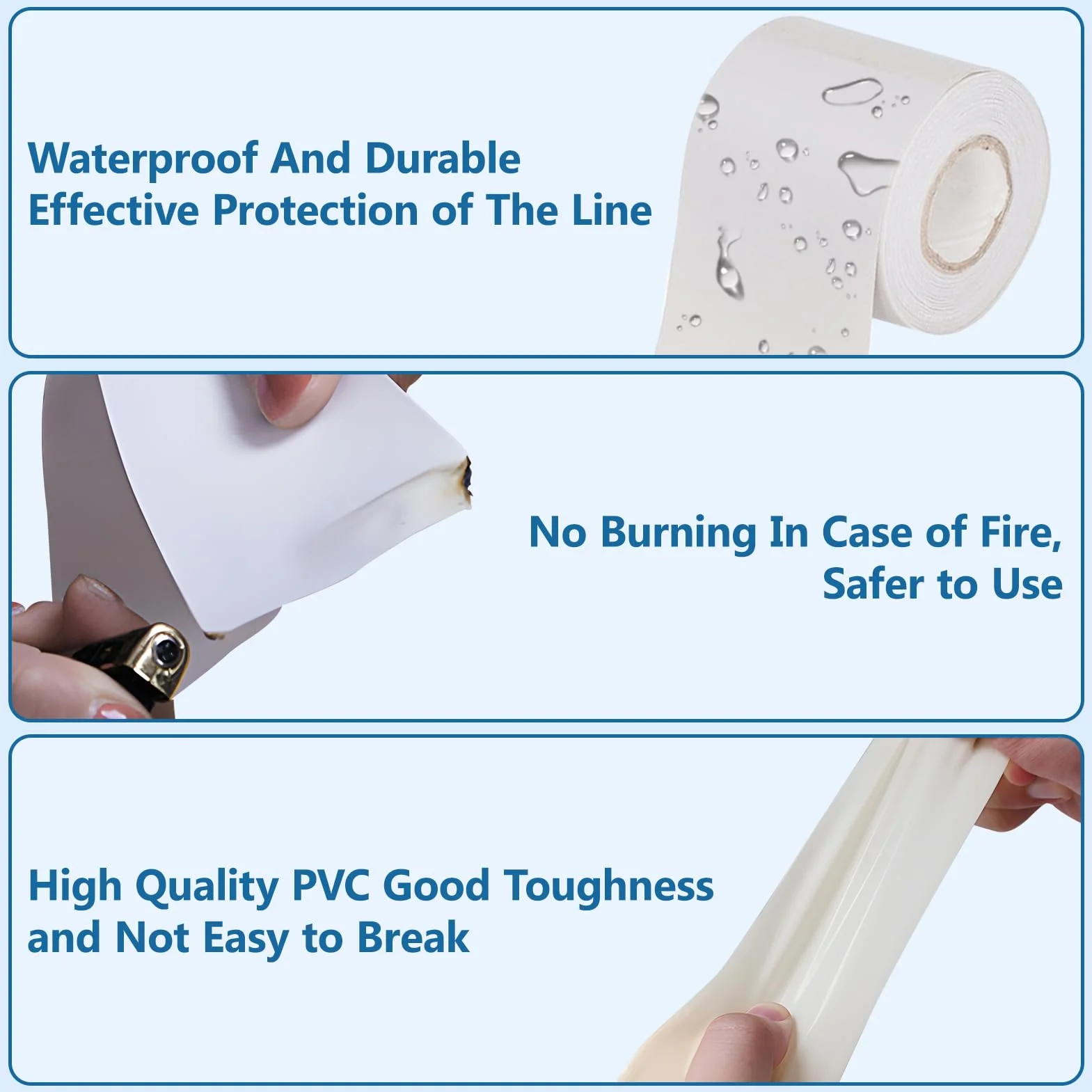 Paquete de 5 Cintas de PVC para Tuberías de Aire Acondicionado Cinta Aislante Resistente Al Aceite para Protección de Conductos Cintas de Envoltura Portátiles de 6cm de Ancho no adhesivo(Gray)