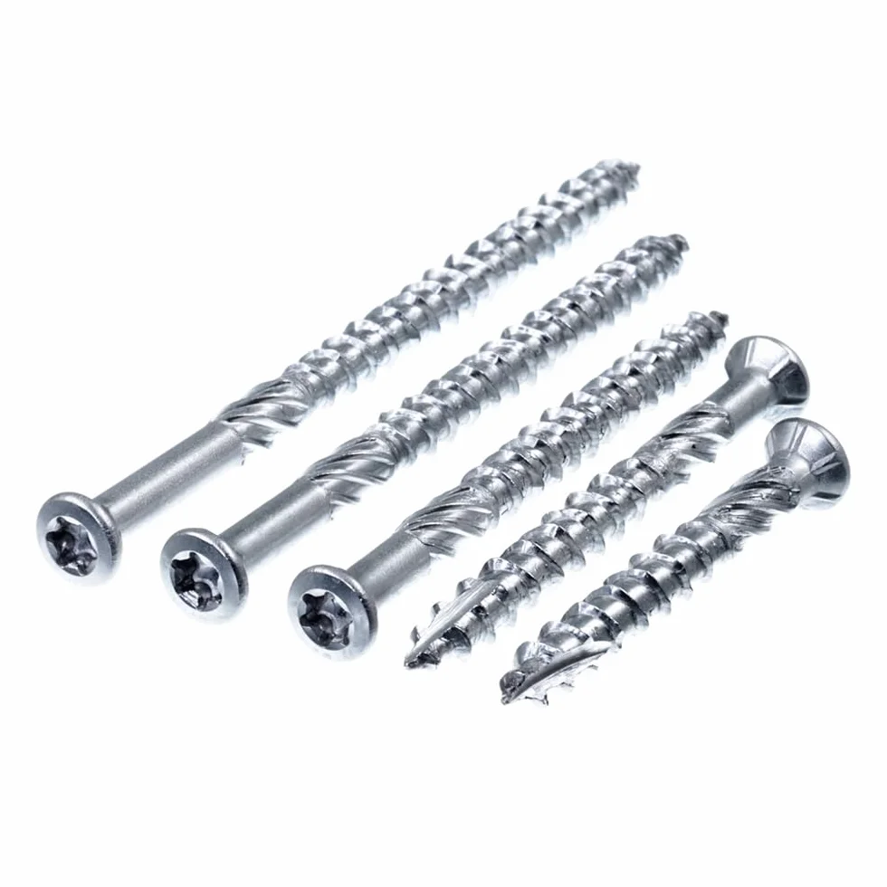 SECCARO Liseko - Tornillo para terrazas (5 x 70 mm, acero inoxidable A2, tornillo para madera con punta de corte y muesca de corte, 100 unidades)