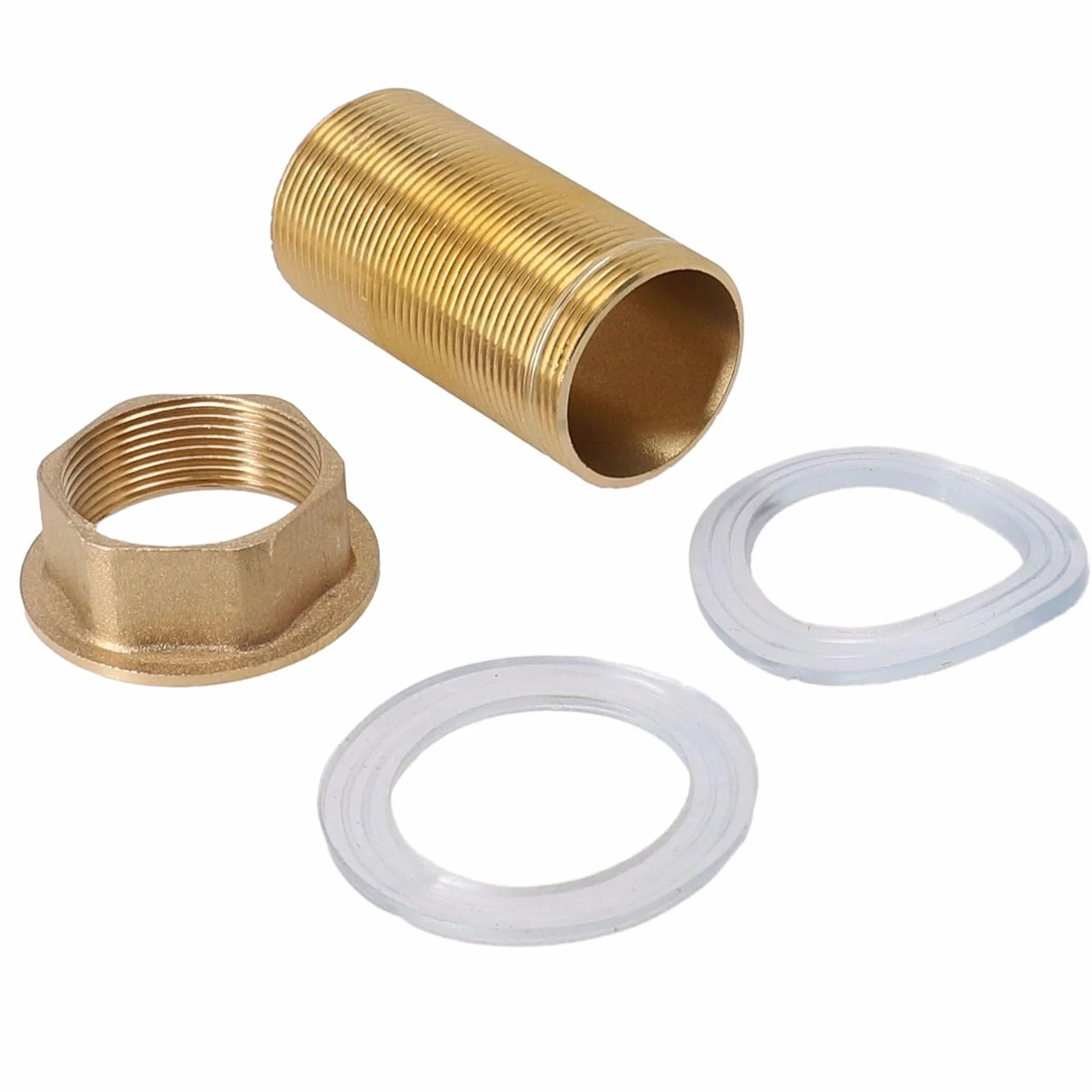 Kit de reparación de grifo, kit de reparación de grifo mezclador de lavabo, juego de accesorios de montaje, tuerca de latón roscado, tubo de cobre, piezas de instalación de delantal (M32-150 mm)