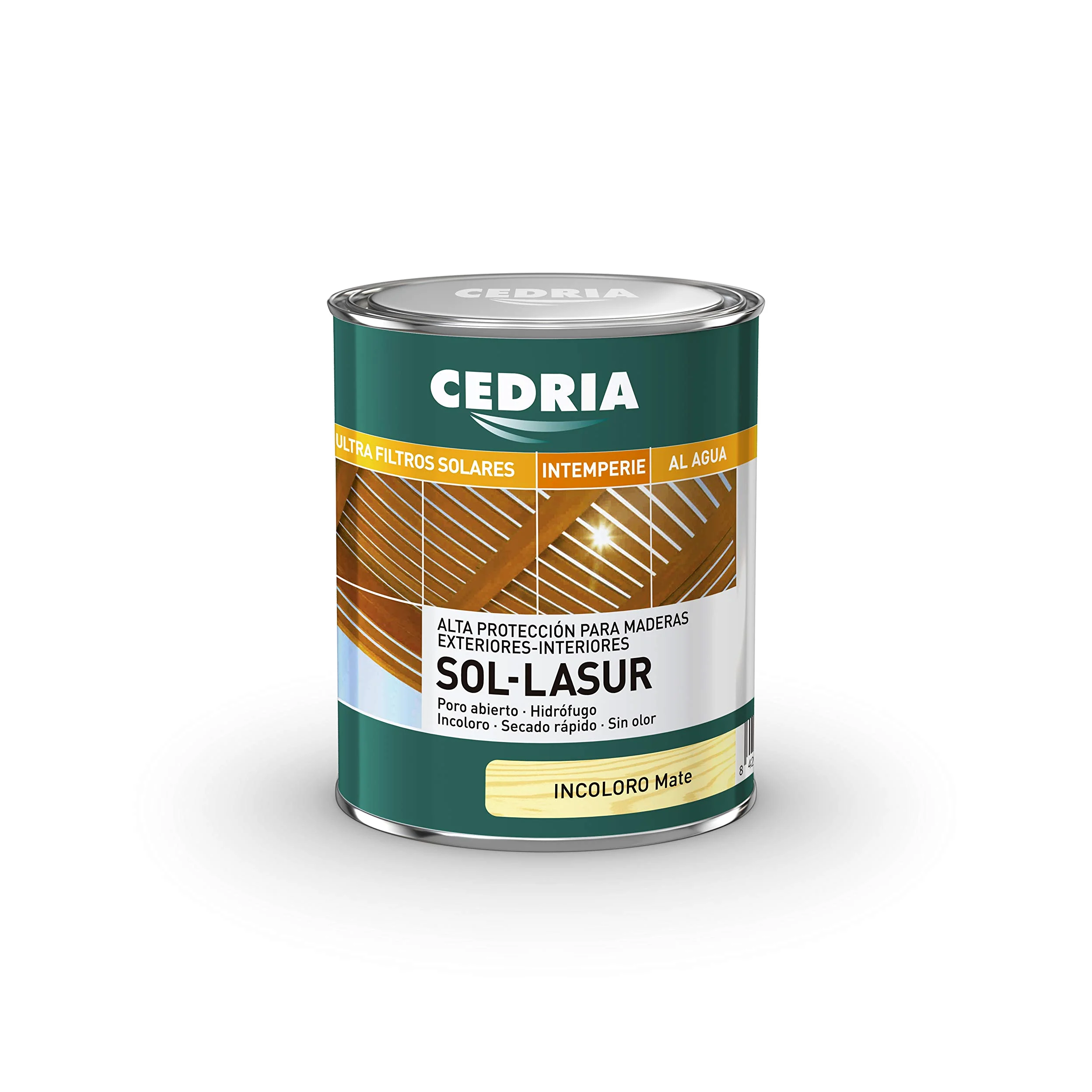 CEDRIA Sol Lasur Incoloro Mate 750 ml