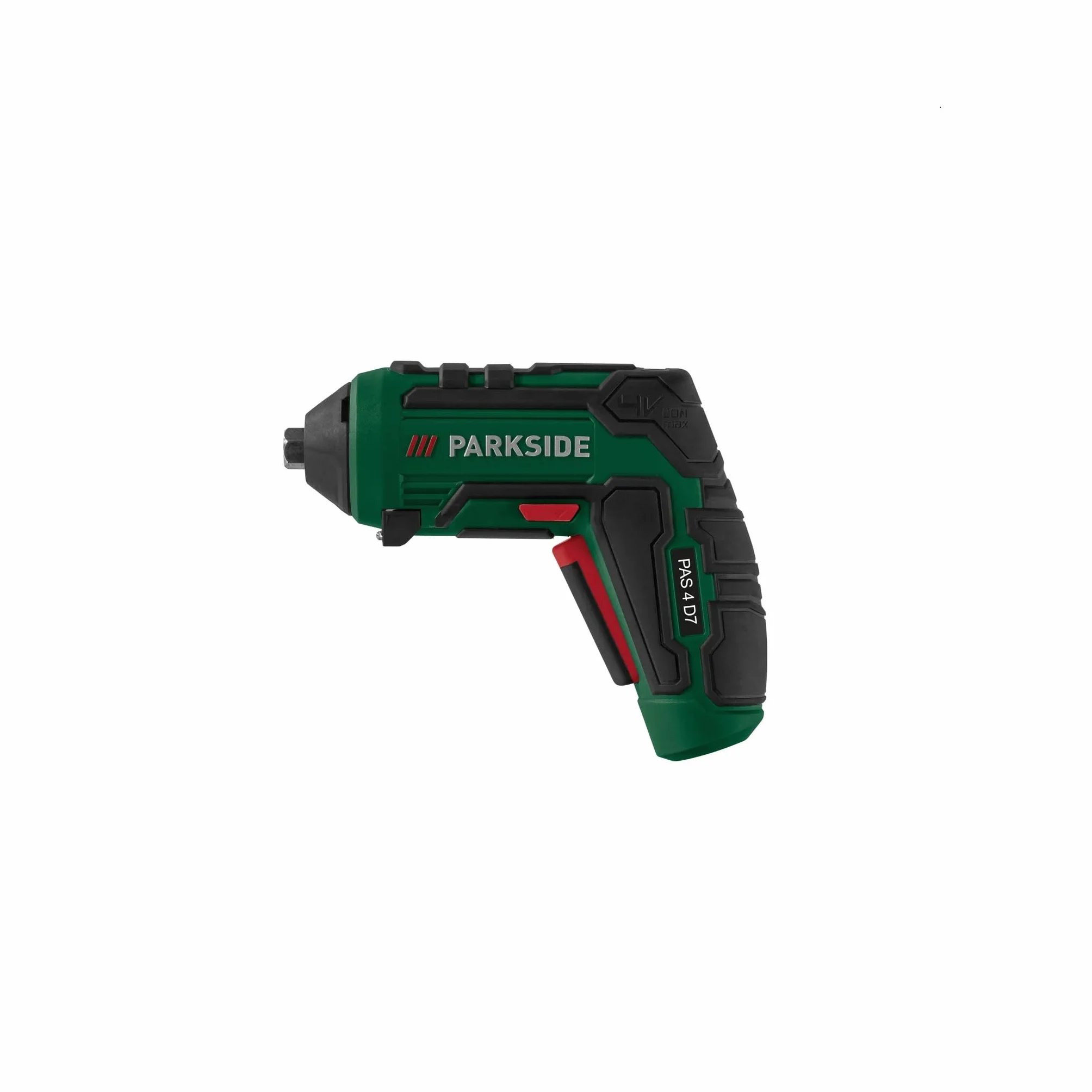PARKSIDE Atornillador inalámbrico 4 V PAS 4 D7, con cable de carga USB, atornillador taladro a batería