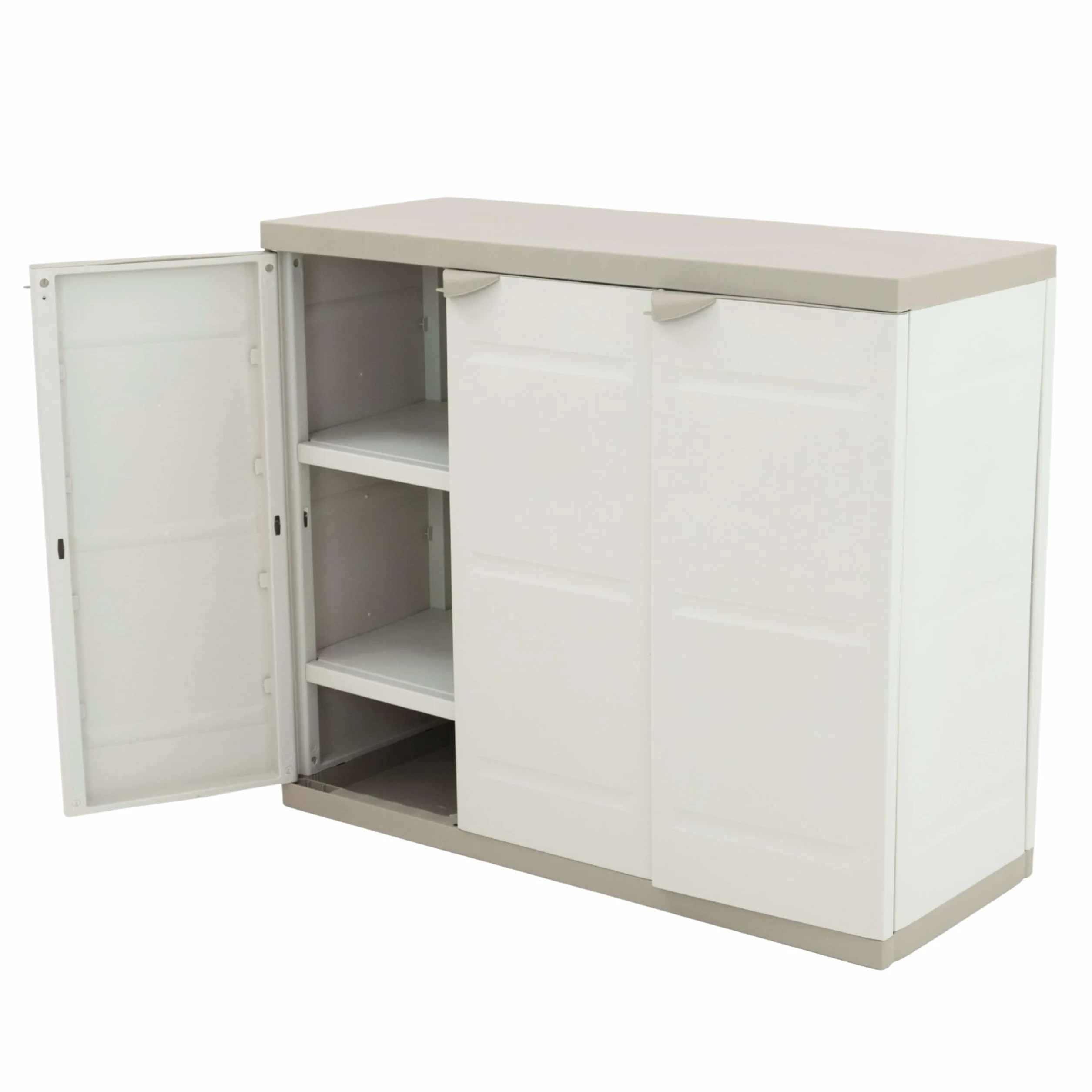 Plastiken Titanium Armarios Beige 105x44x88 cm