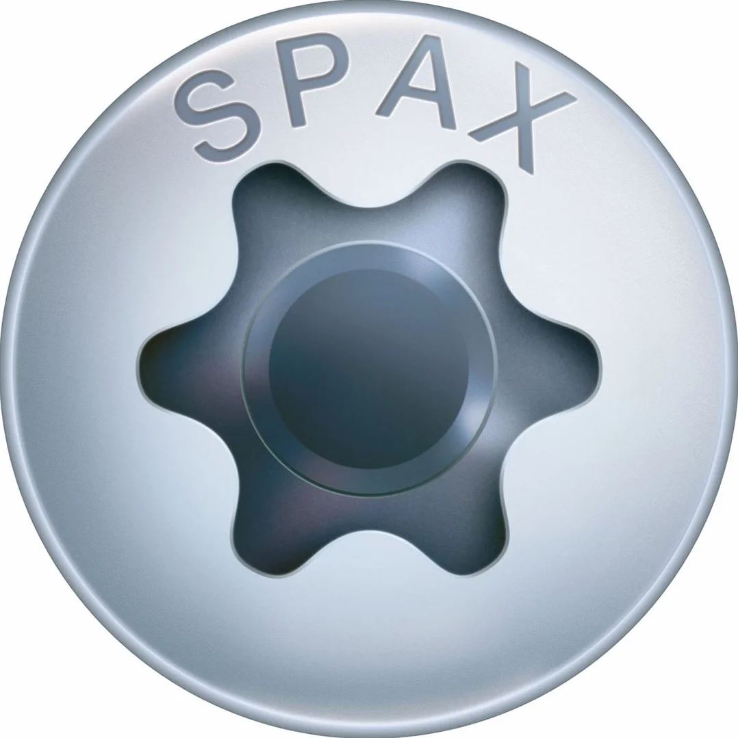 SPAX T-STAR plus, Tornillo universal 5,0 x 35 mm, 200 Unidades, Cabeza redonda, rosca completa, galvanizado claro, 4CUT, WIROX A9J, 2147483647