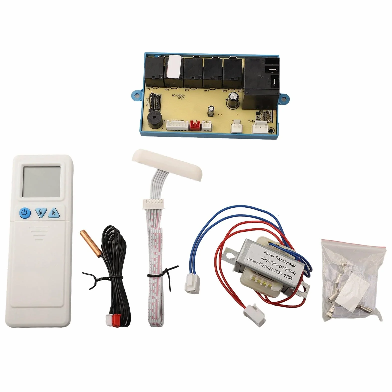Panel de placa del sistema de control de aire acondicionado, con múltiples modos de trabajo, pantalla digital de control de temperatura, para unidades de CA HVAC 3 velocidades de