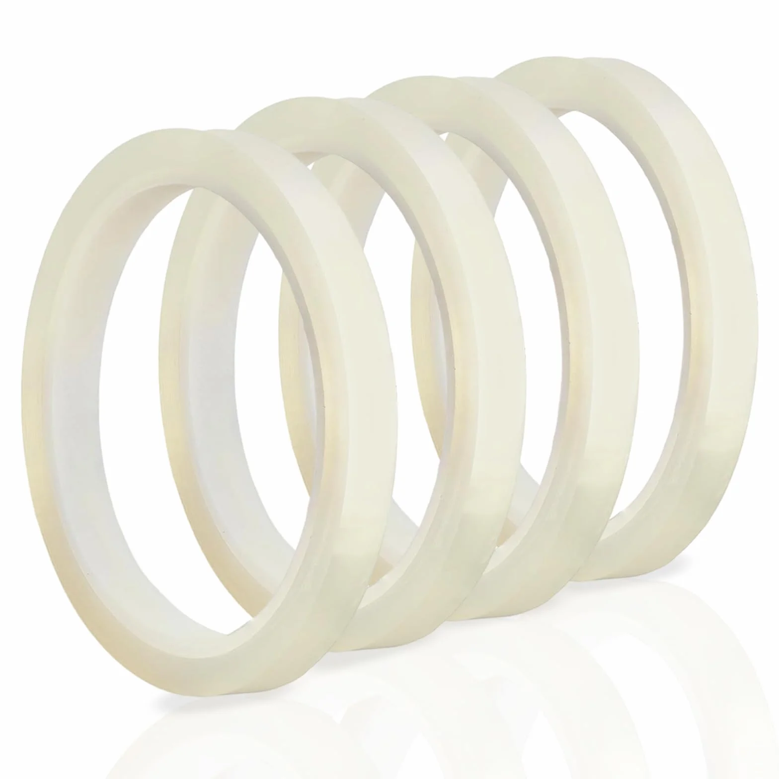 4 Rollos Cinta Térmica para Sublimación, Rollos Cintas Térmicas Transparente, Resistente a Altas Temperaturas en Impresión Electrónica, Tazas y Telas DIY, 10mm x 30m