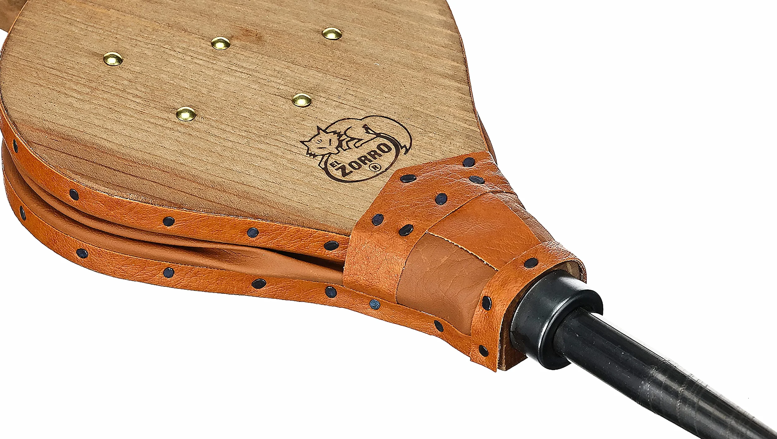 Imex El Zorro – Fuelle de Madera y Cuero 44x16 cm | Guarnición Skay | Accesorio para Chimeneas, Barbacoas y Estufas