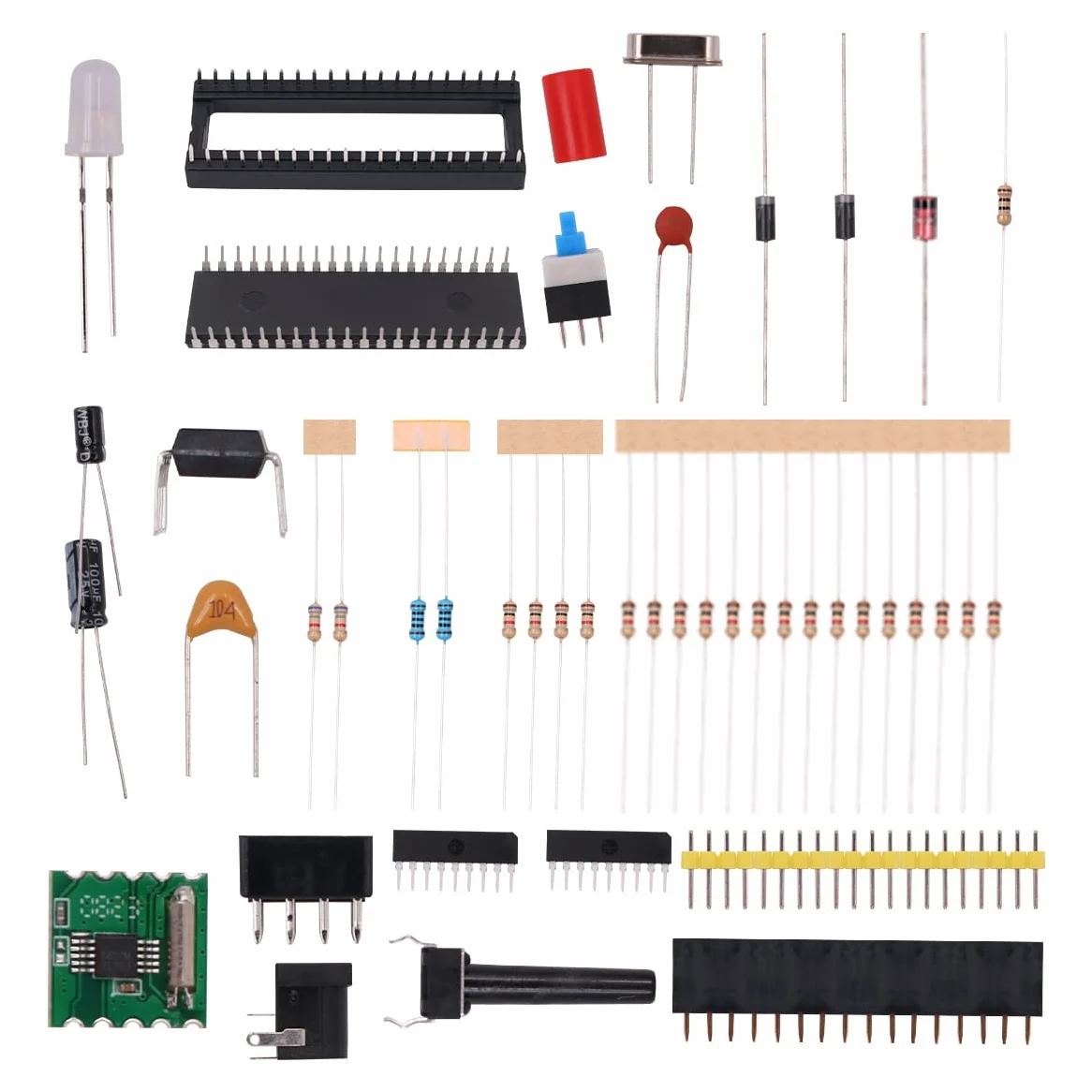 POFET Kits de Proyecto de Soldadura FM Kits de práctica de Soldadura de Radio Digital FM 87-108 MHz Kit de Ejercicio de Soldadura Receptor inalámbrico