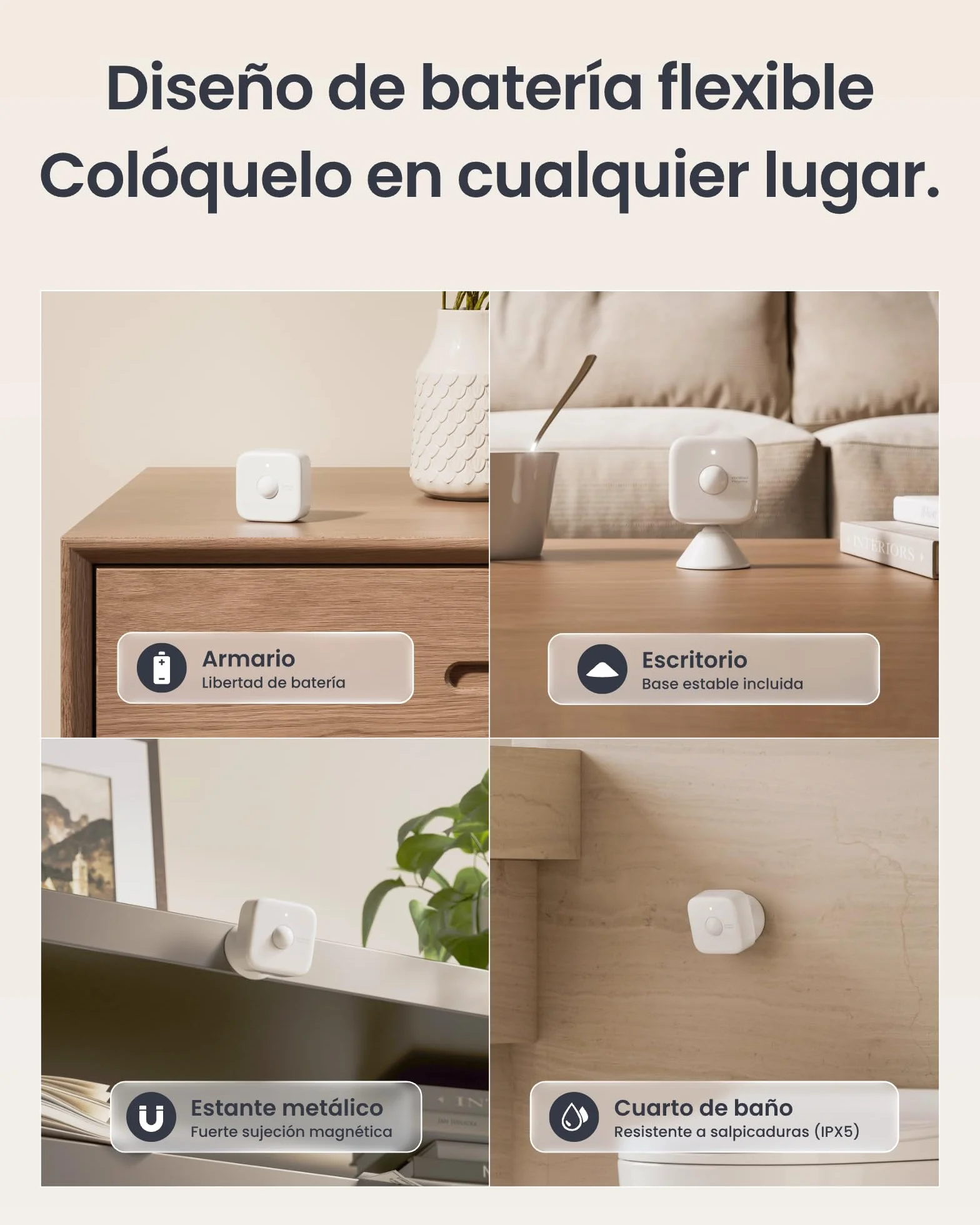 SwitchBot Sensor de Movimiento Inteligente Radar mmWave, Detección de Presencia Bluetooth, Compatible con Alexa y HomeKit
