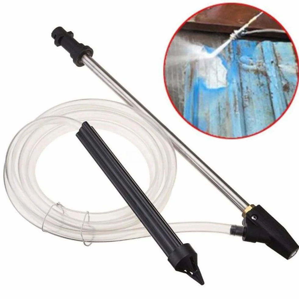 Kit de Chorro de Arena para Lavadora a presión para Karcher K2, Kit Profesional de Bricolaje para Arena húmeda, Lavadora a presión con Manguera