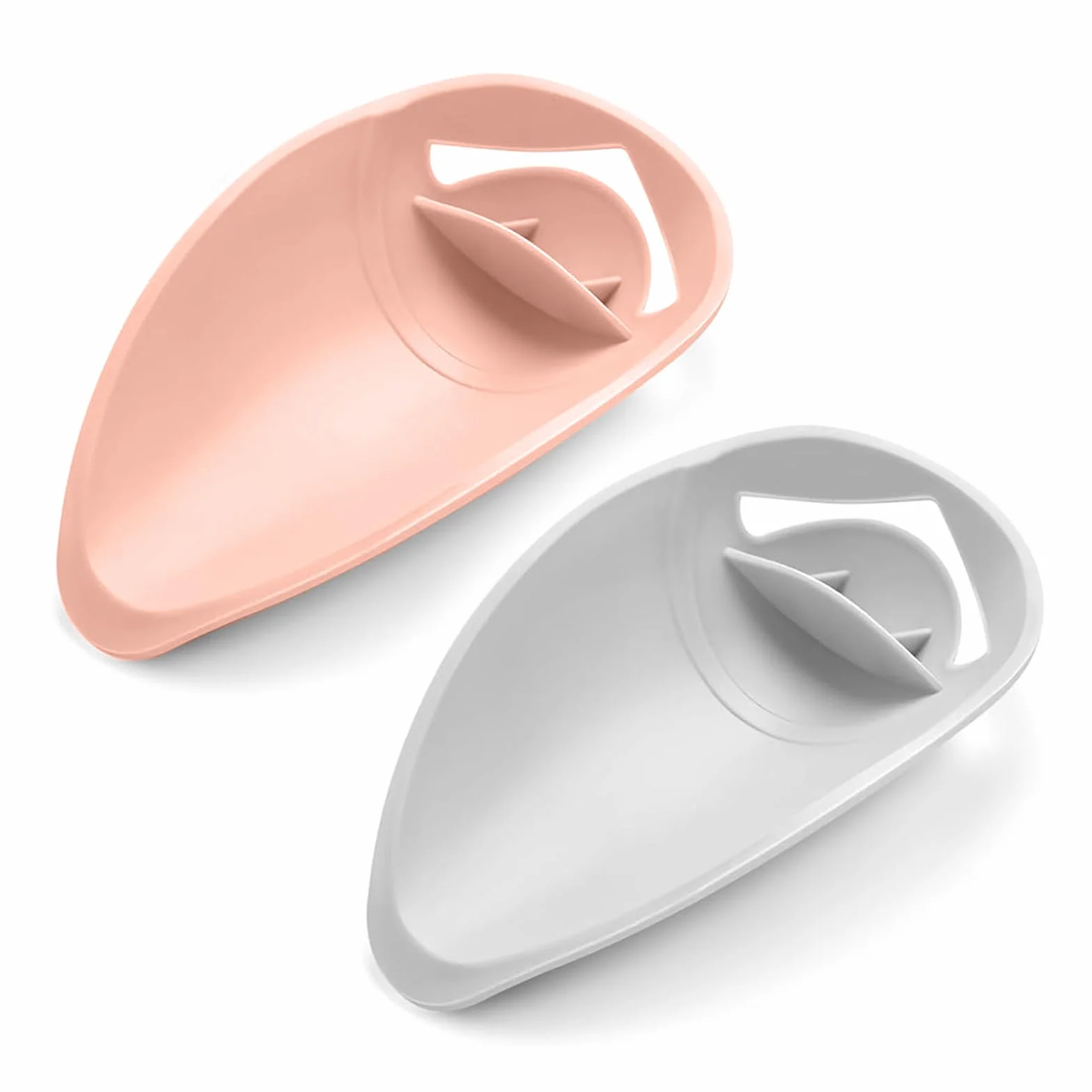 2 Piezas Extensor de Grifo de Silicona, Extensor de Grifo para Baño Niños, Accesorio para Cocina Baño de Grifo (Gris, Rosa)
