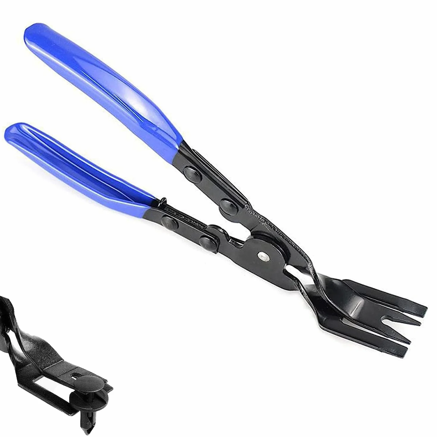 Alicates De Remachadora De PláStico Para Coche, Alicate de extracción de molduras de Puerta, Alicates Para Quitar Clips, Tableros de Instrumentos para Quitar Clips de tapicería de automóviles (blue)