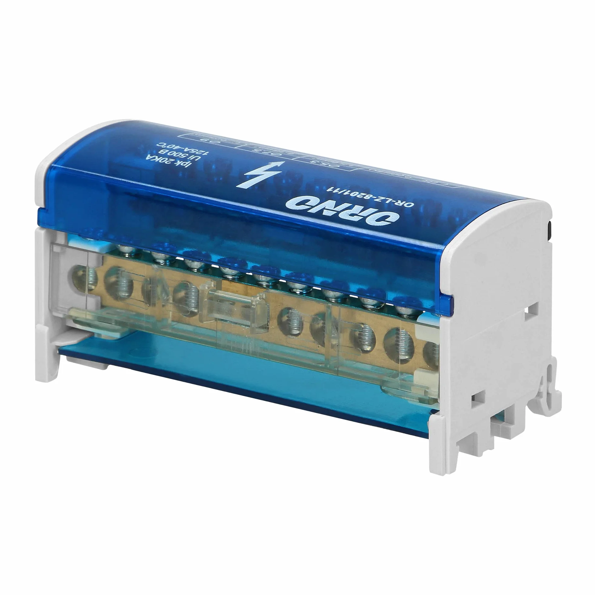 Orno 1 x X, color blanco LZ-8201/11 Bloque de Distribucion 2 filas 11 hilos