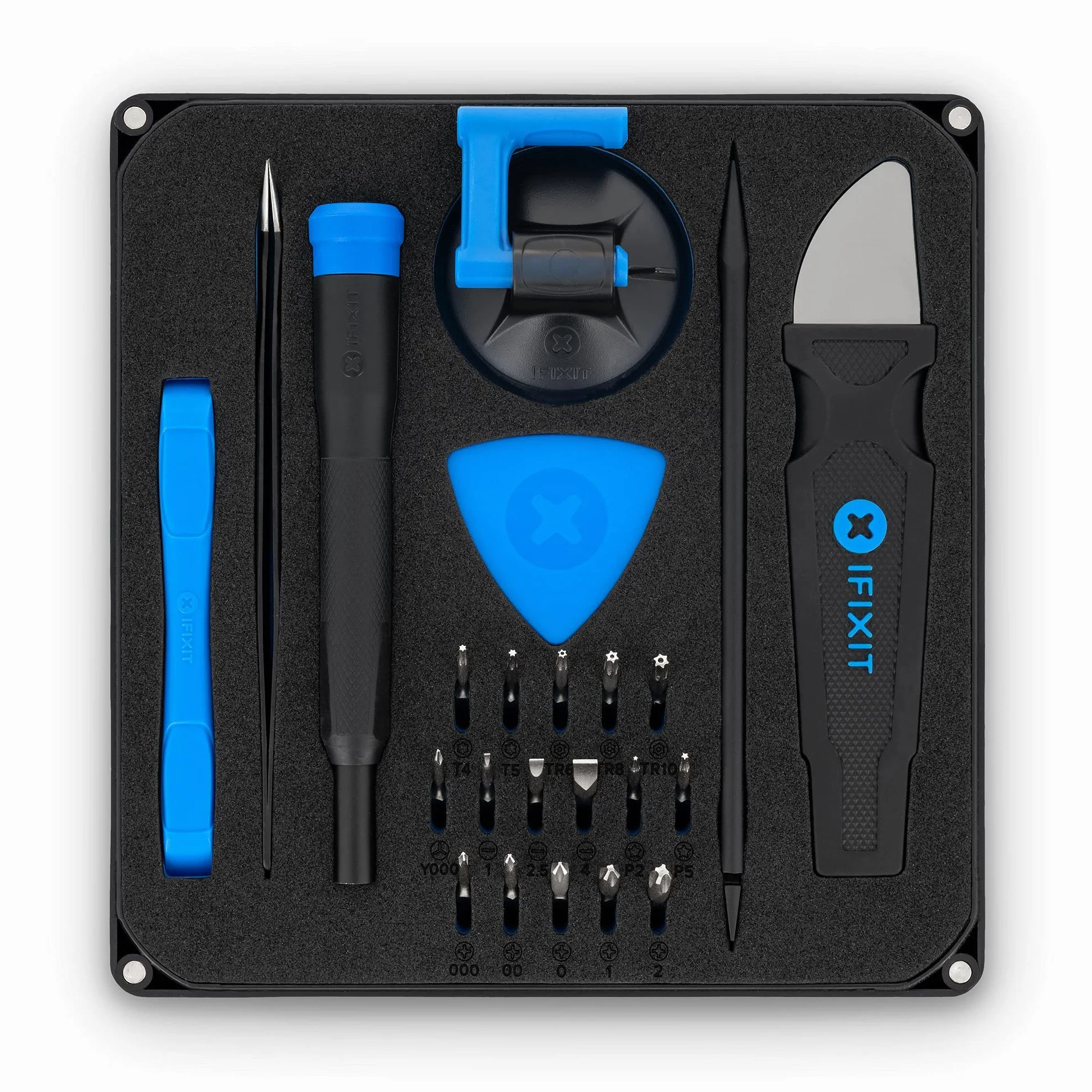 Kit de réparation Ifixit Essential Electronics Toolkit Noir et Bleu