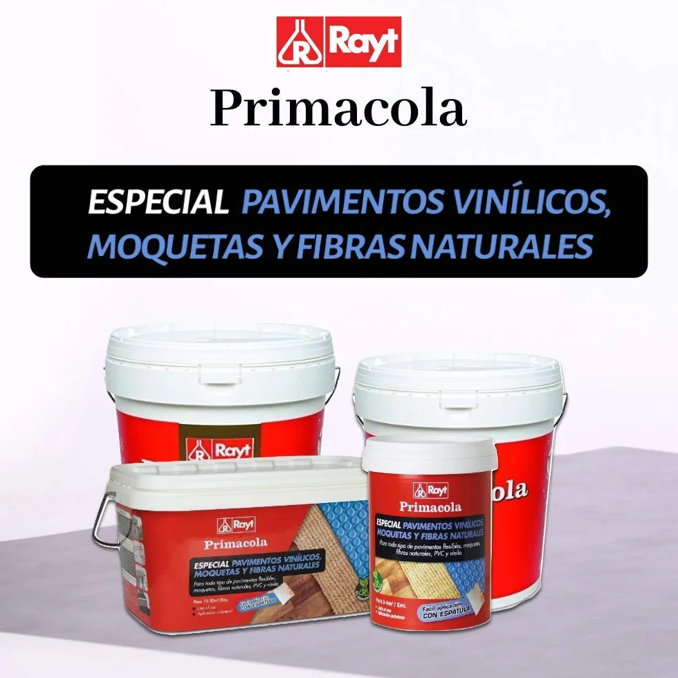 Primacola C-15 Adhesivo acrílico para PVC, pavimentos vinílicos y textiles, 5kg