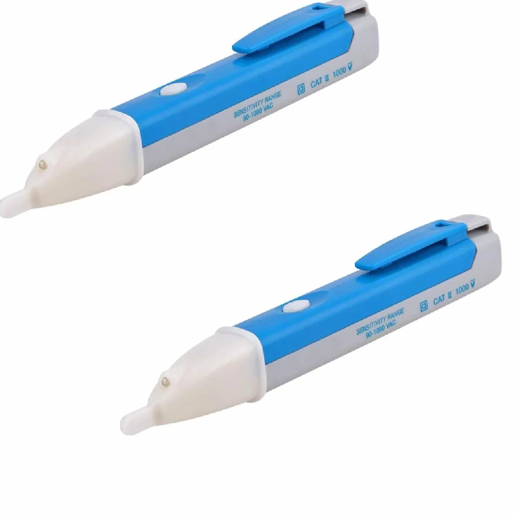 DollaTek 2Pcs Sin Contacto Contador de Voltaje Detector de Voltaje eléctrico Pluma 90-1000V CA Inductivo eléctrico probador Pluma