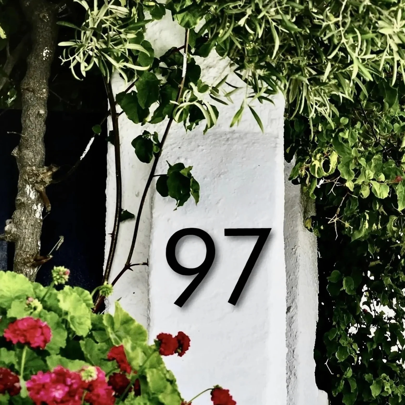 Número Casa Exterior Placa acrílica con letras numéricas de 6 a 12 pulgadas for buzón moderno, marca dirección casa al aire libre(8,12 inch)