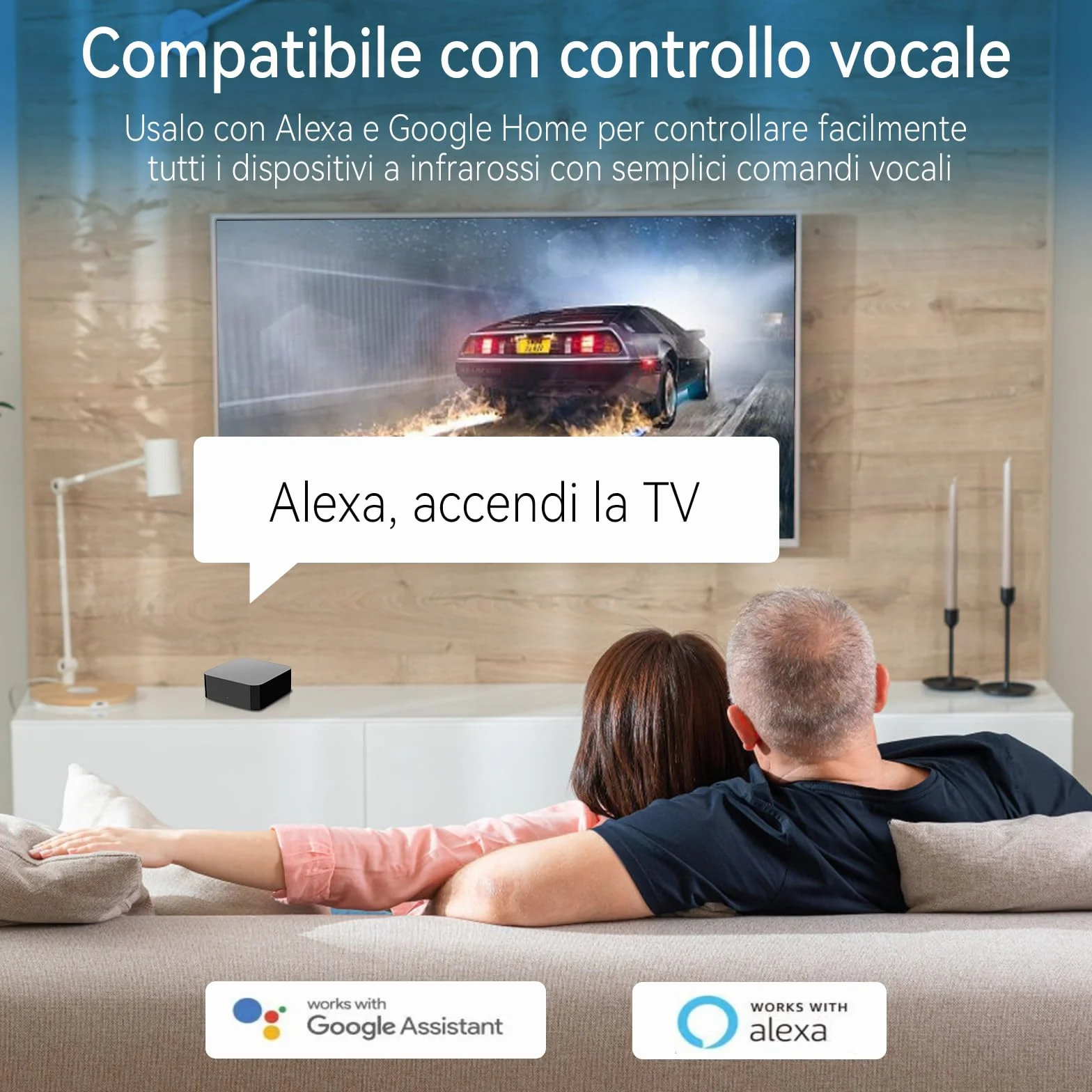 Control Remoto Inteligente Universal WiFi Hub IR para TV y Aire Acondicionado Compatible con Alexa Google Home