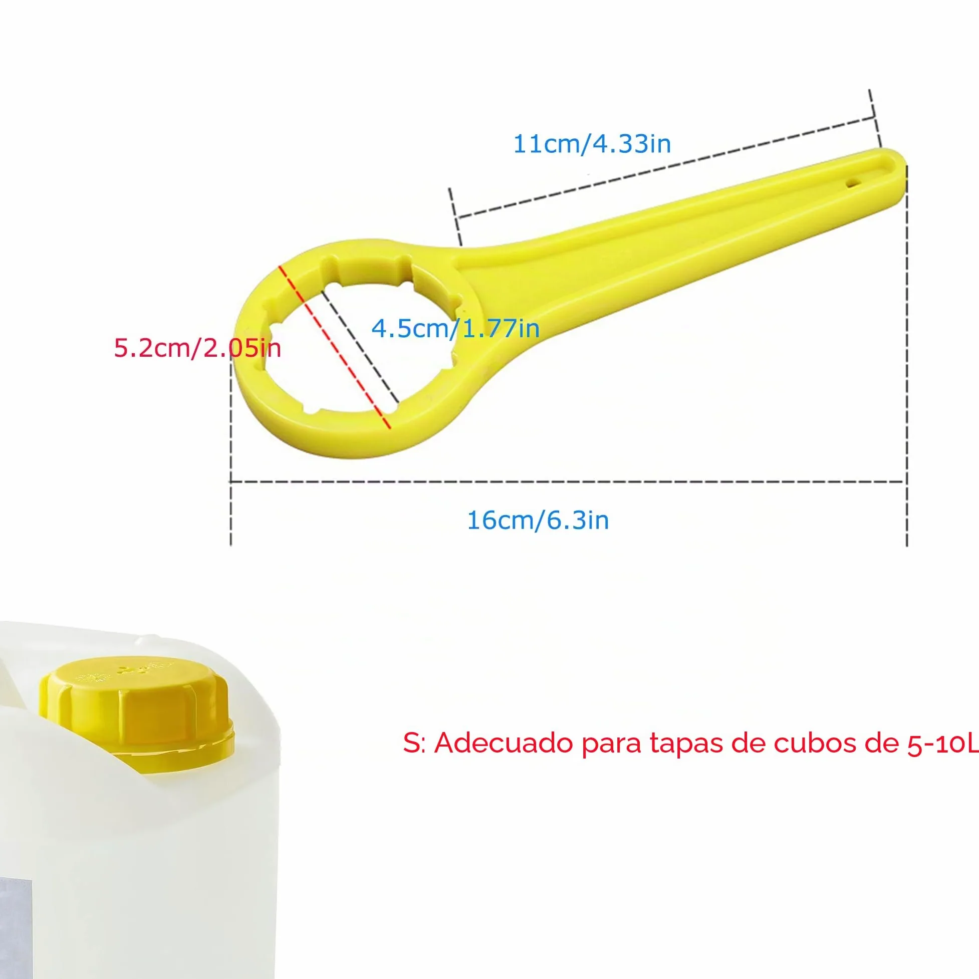 Llave de Bidón Hezhou DIN 41/51/61 Doble Cara 5/10/20/25/30 L Simple y Práctica