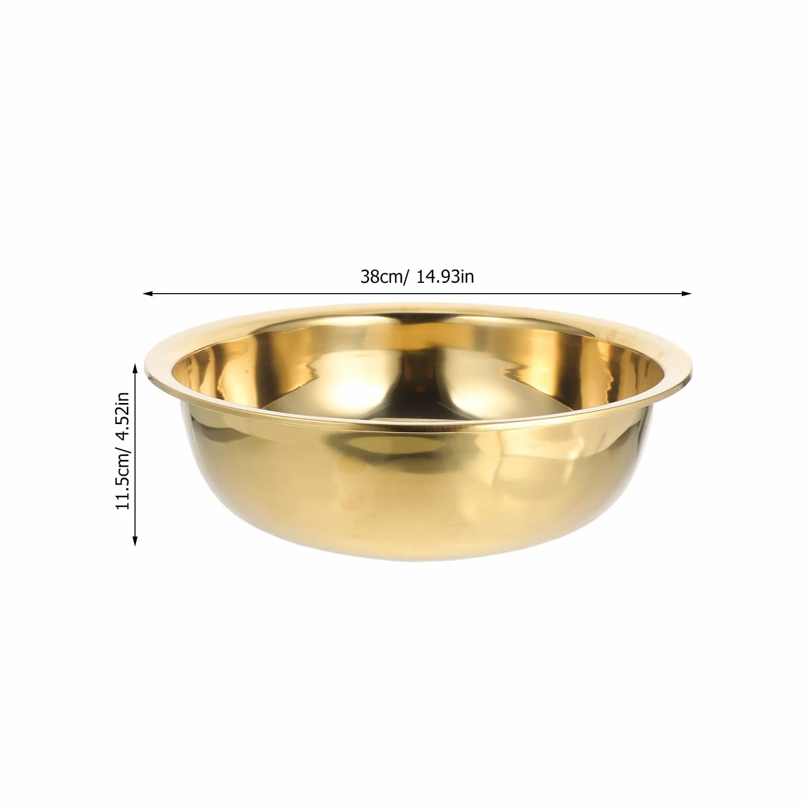Cuenco para Lavar Verduras y Cara Grueso Bordes Seguros de Acero Inoxidable y Superficie Antiadherente Adecuado para Cocina y Baño
