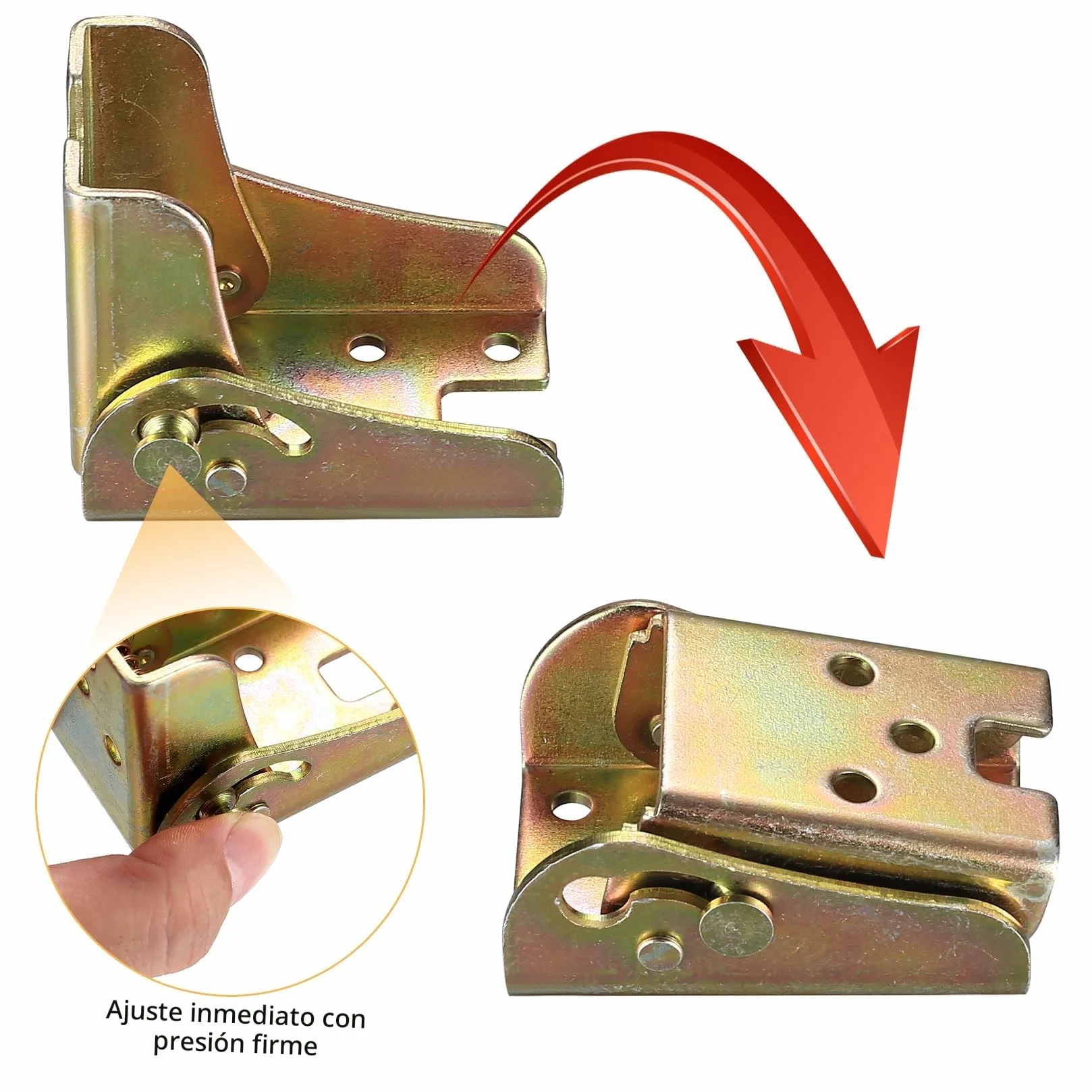 4 x Patas de Mesa Plegables con Bloqueo, Articulación de 90 grados con Auto Seguro, Soporte Plegable para Piernas de Mesa, Bisagras Plegables para Placas de Mesa, Cama, Armarios