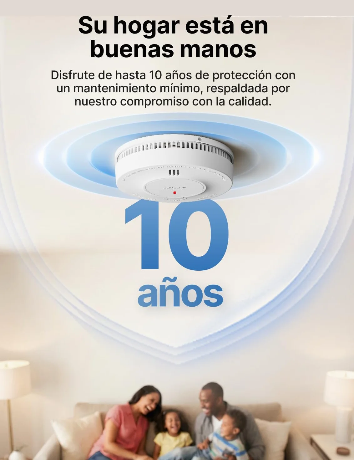 X-Sense Detectores de Humo Inteligentes con Estación Base SBS50, Sistema de Alarma Interconectado, Compatible con la App X-Sense, Modelos SD11-MR61