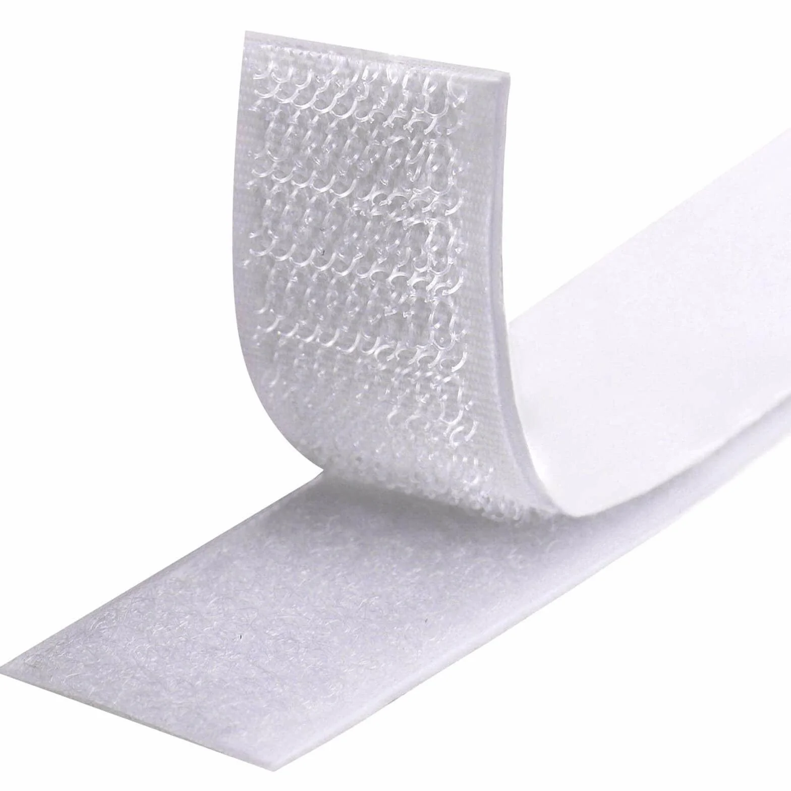 Doble Adhesiva Cinta 20 mm 8 Metros, Extra Fuerte Autoadhesiva Rollo, Hook y Loop Tape Gancho y Cinta de Lazo (20 mm x 8 m, Blanco)