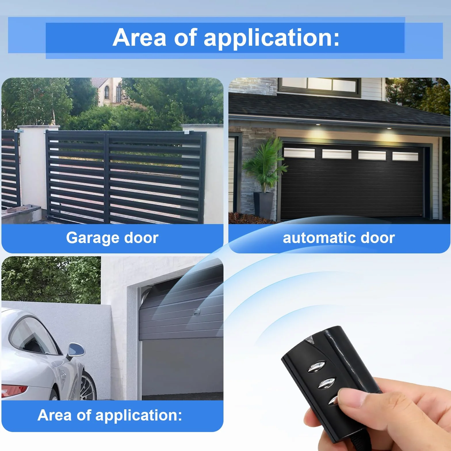 Mando a Distancia Only Compatible con PUJOL Vario,3 Canales Mando a Distancia de Garaje,Rolling Code(2 Unidades)