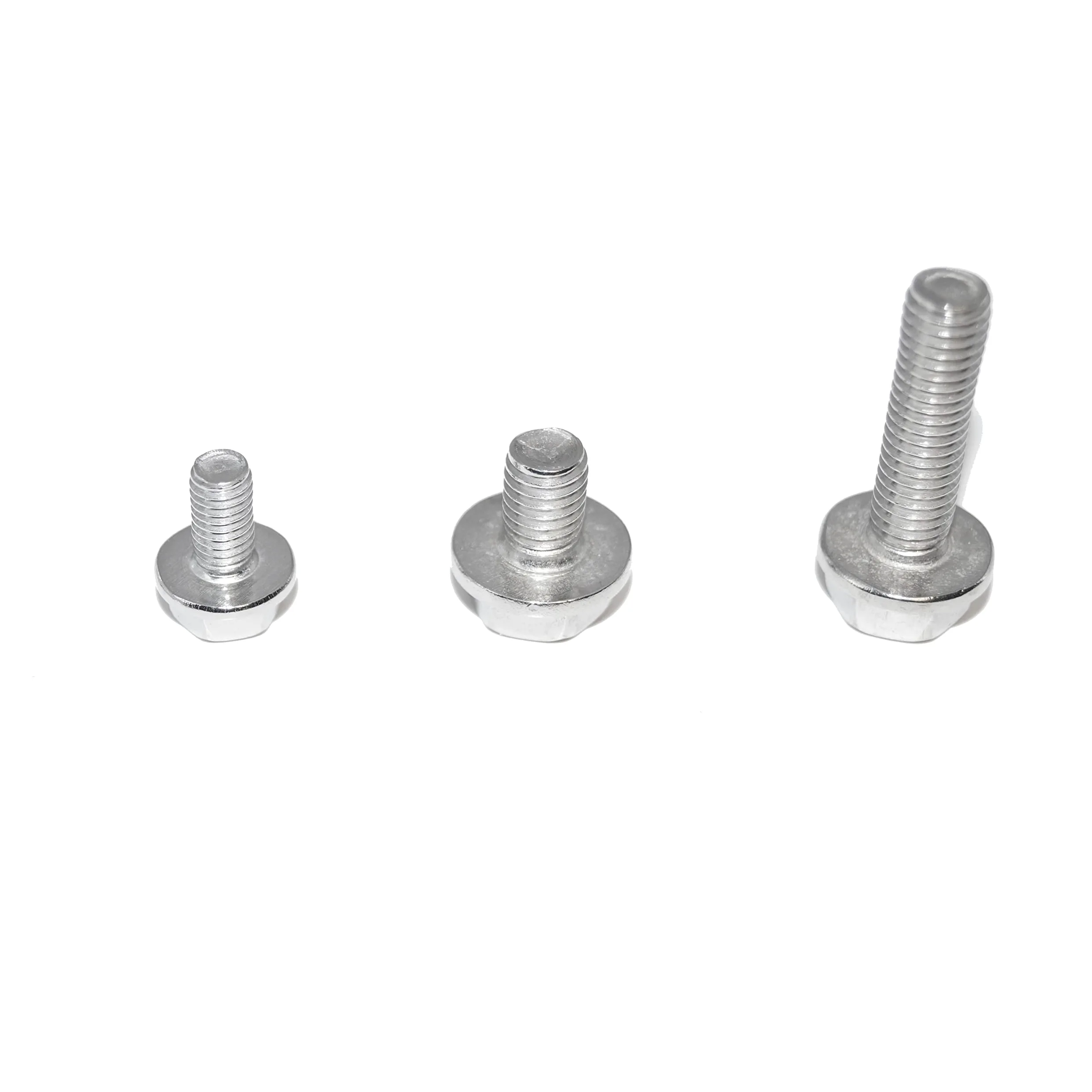 Tornillos hexagonales con brida M12X70, 4 unidades, DIN 6921 A2, acero inoxidable, rosca completa sin dentado de bloqueo