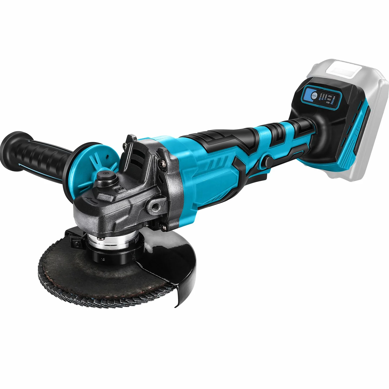 WingFly Amoladora Angular a Batería para Makita 18V, Mini-Amoladora Profesional, 125mm, Motor Sin Escobillas, Protección de Disco, para Cortar, Esmerilar, Pulir