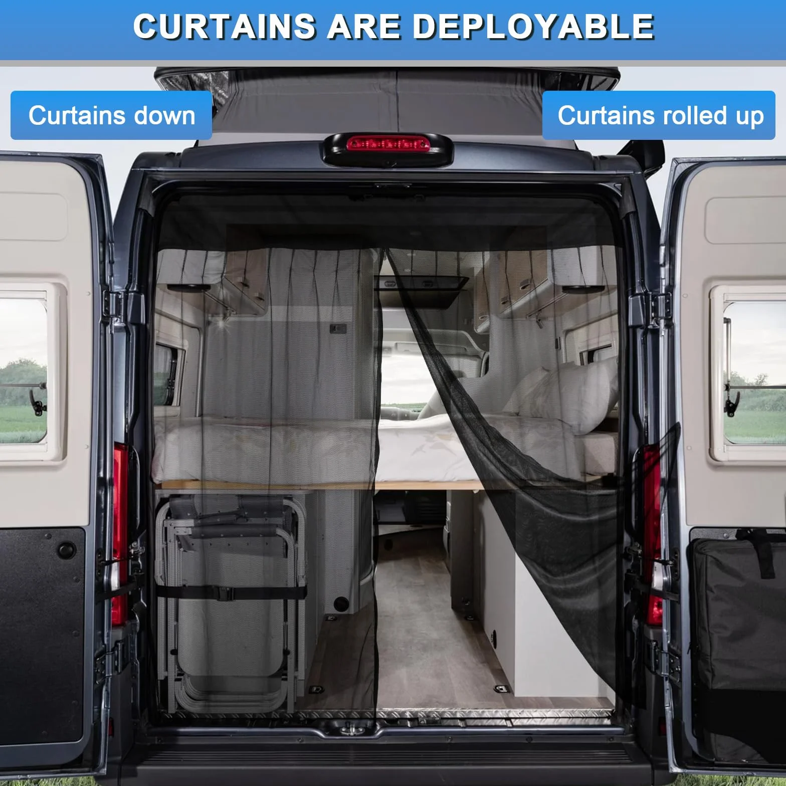 Mosquitera Magnética Personalizada para VW T6 Puerta Trasera