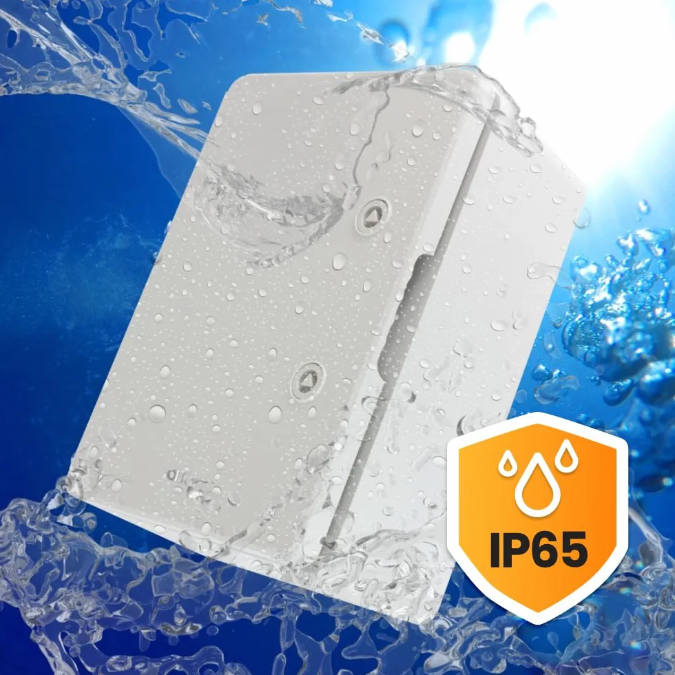 Armario de Distribución para Pared con Placa de Montaje Galvanizada, Caja Industrial de Control Vacía de Plástico ABS con Puerta Protección IP65, tamaño 200x300x130