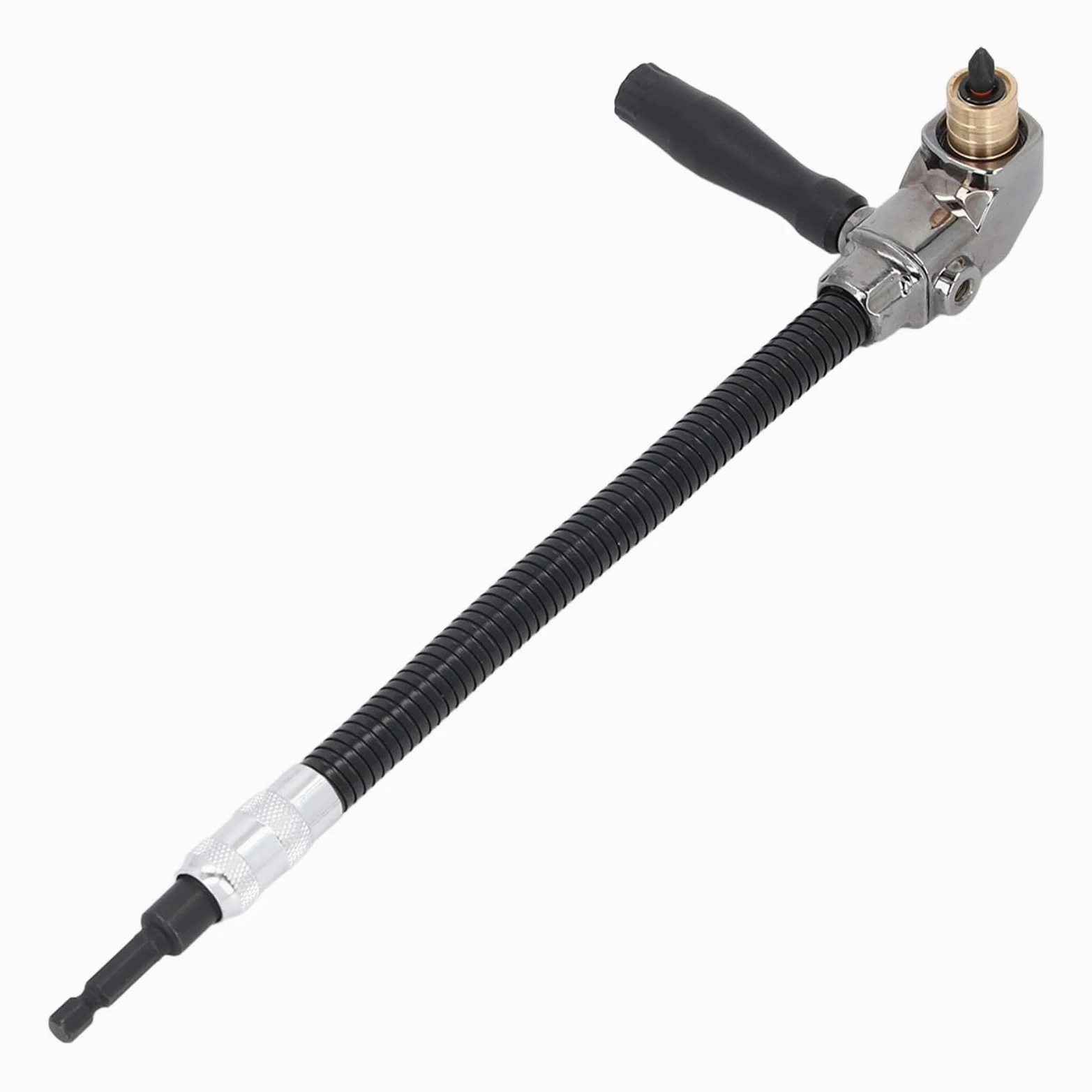Extensión de Broca de Taladro Flexible con Adaptador de Perforación en ángulo Recto, Soporte de Broca de Extensor de Destornillador de Eje Flexible de 11.8, Soporte de Broca