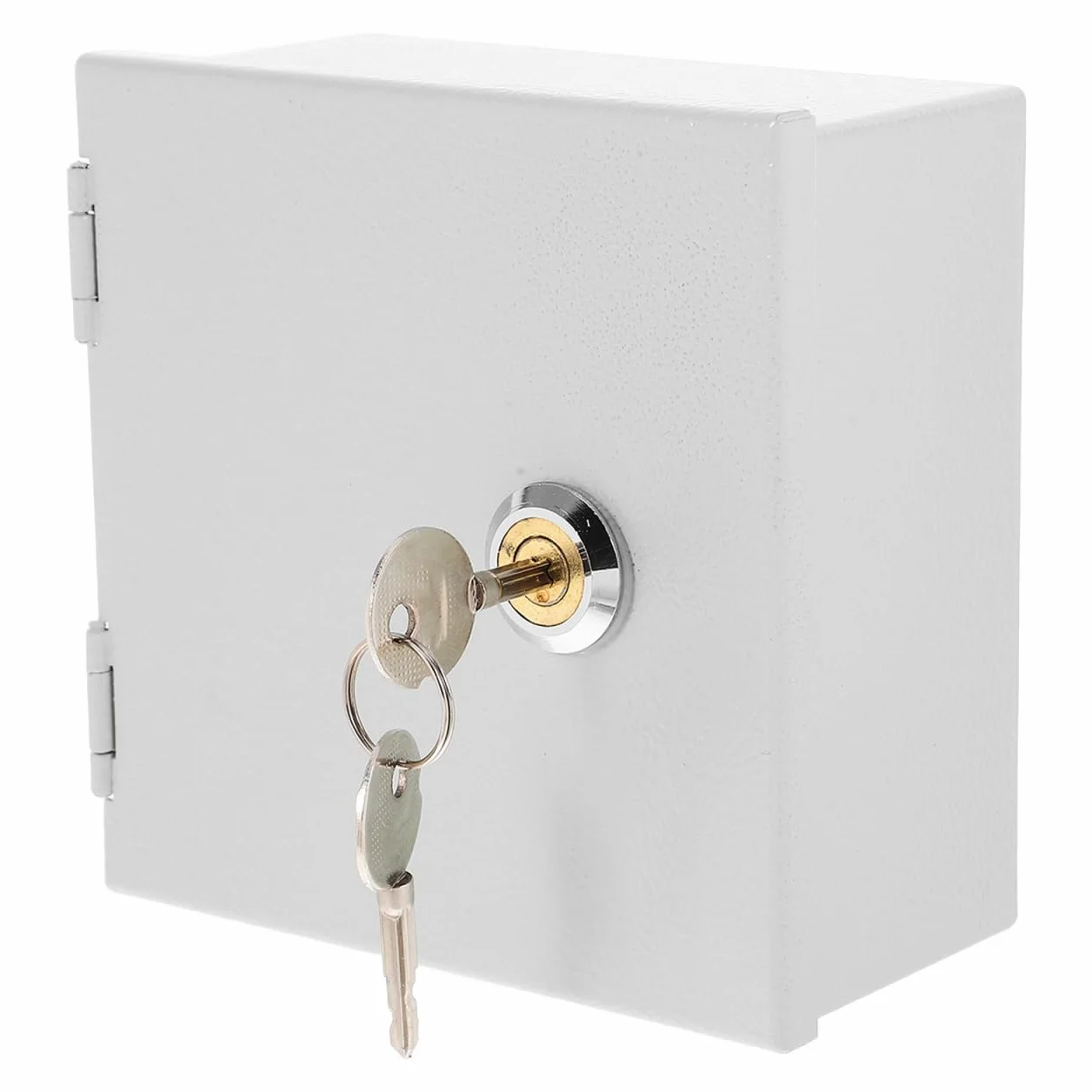 Baluue Caja para Enchufe con Cerradura de Acero Inoxidable Antirrobo, Caja Eléctrica Exterior Estanca para Coche Eléctrico y Carga, Protector de Interruptor para Pared y Jardín
