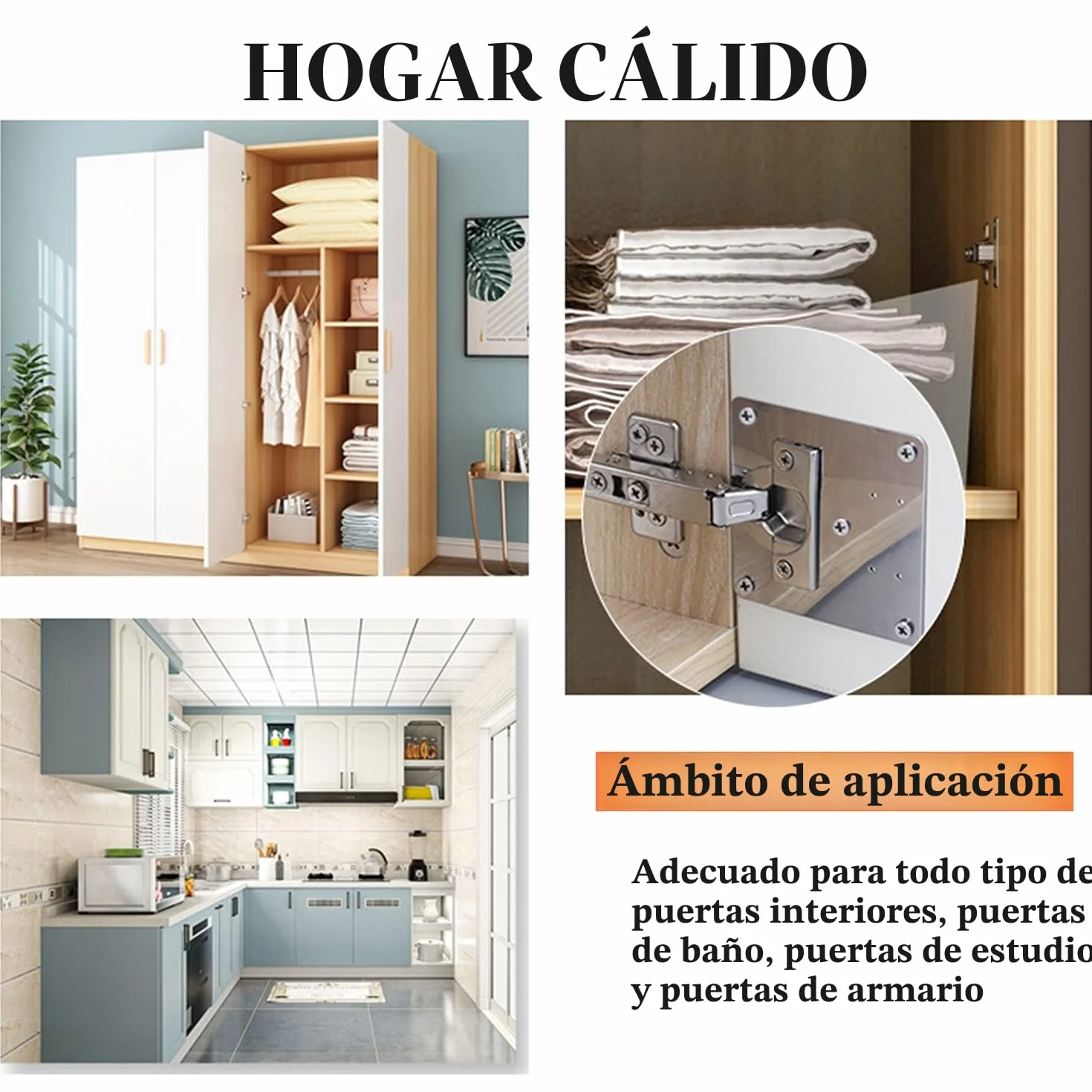 Placa Reparación Bisagra 4 Piezas Acero Inoxidable Juego de Reparación con Tornillos para Muebles de Madera