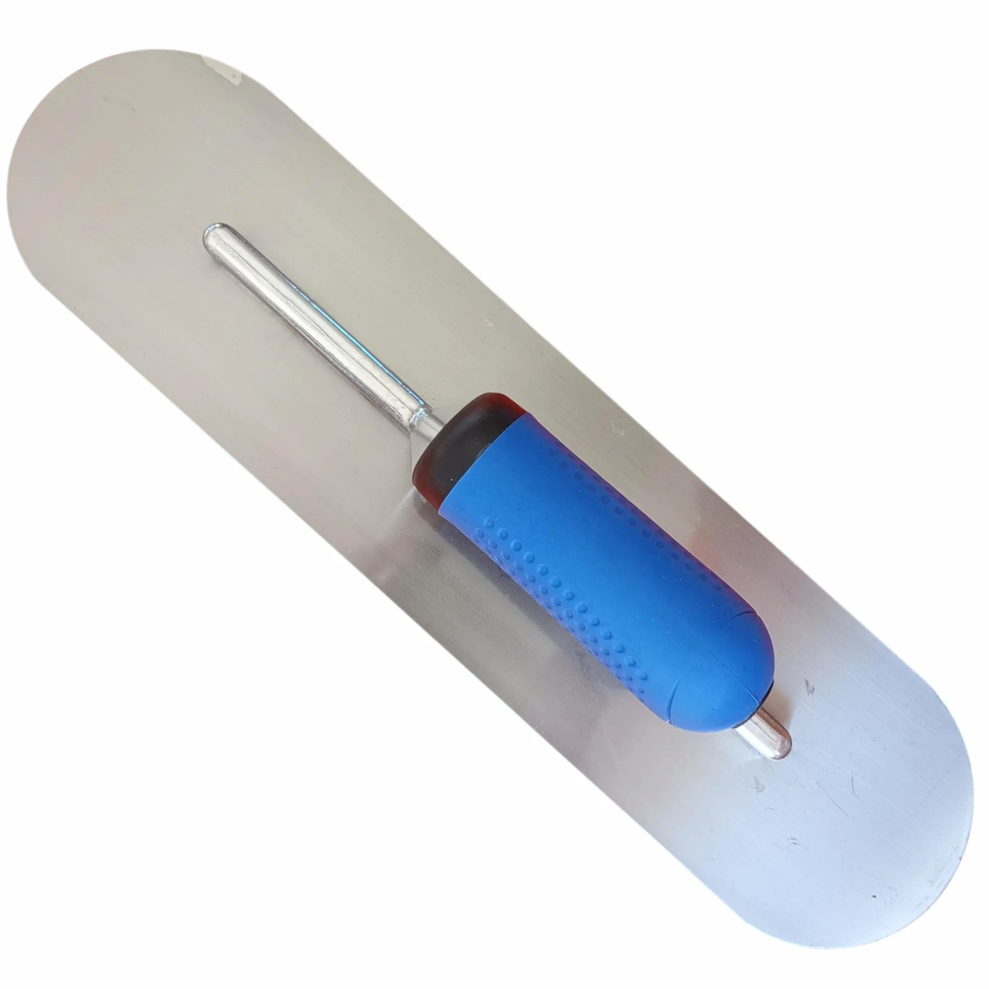 Llana Alisadora de Acero Inoxidable 40,6 cm – Mango Suave Antideslizante – Paleta, Fratasadora para Hormigón y Yeso, Herramienta Profesional de Construcción (40,6 x 10,2 cm)