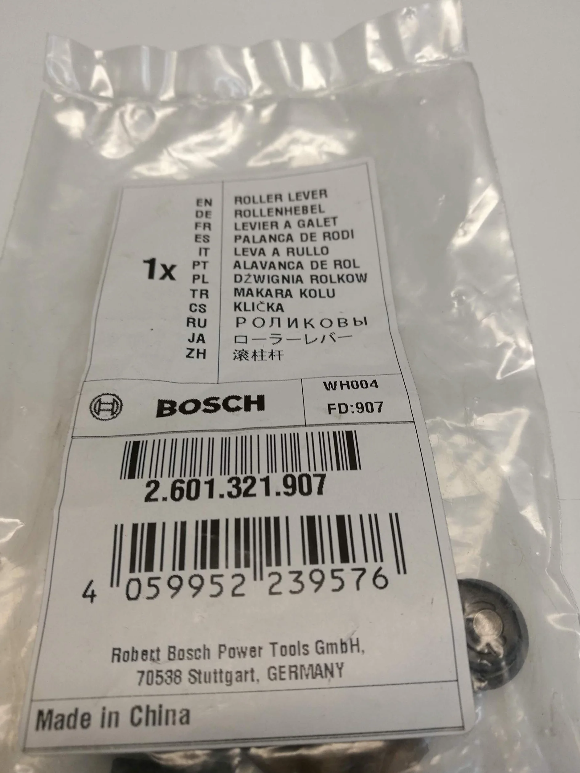 Bosch 2601321907 - Palanca de rodillo para sierra de calar Bosch GST 120 GST 135 2.601.321.907