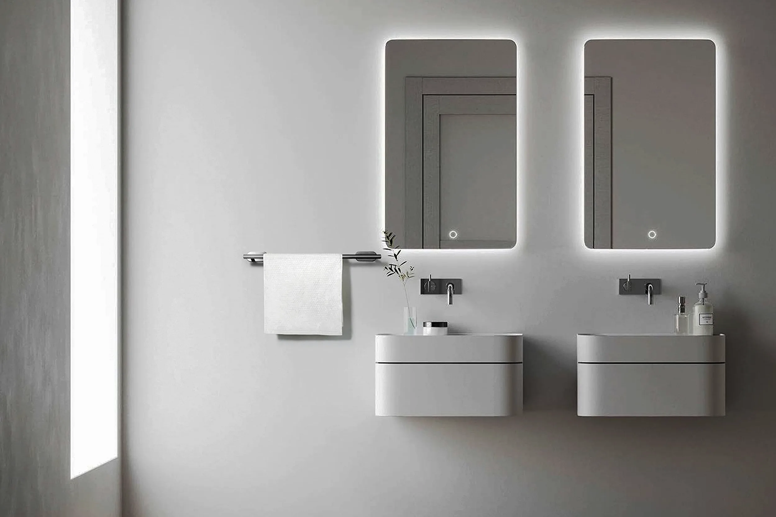 Toallero Sin Taladrar - Soporte para Gancho de Baño Toalla Anillo Pared para Pegar (Acero Inoxidable (Cepillado))