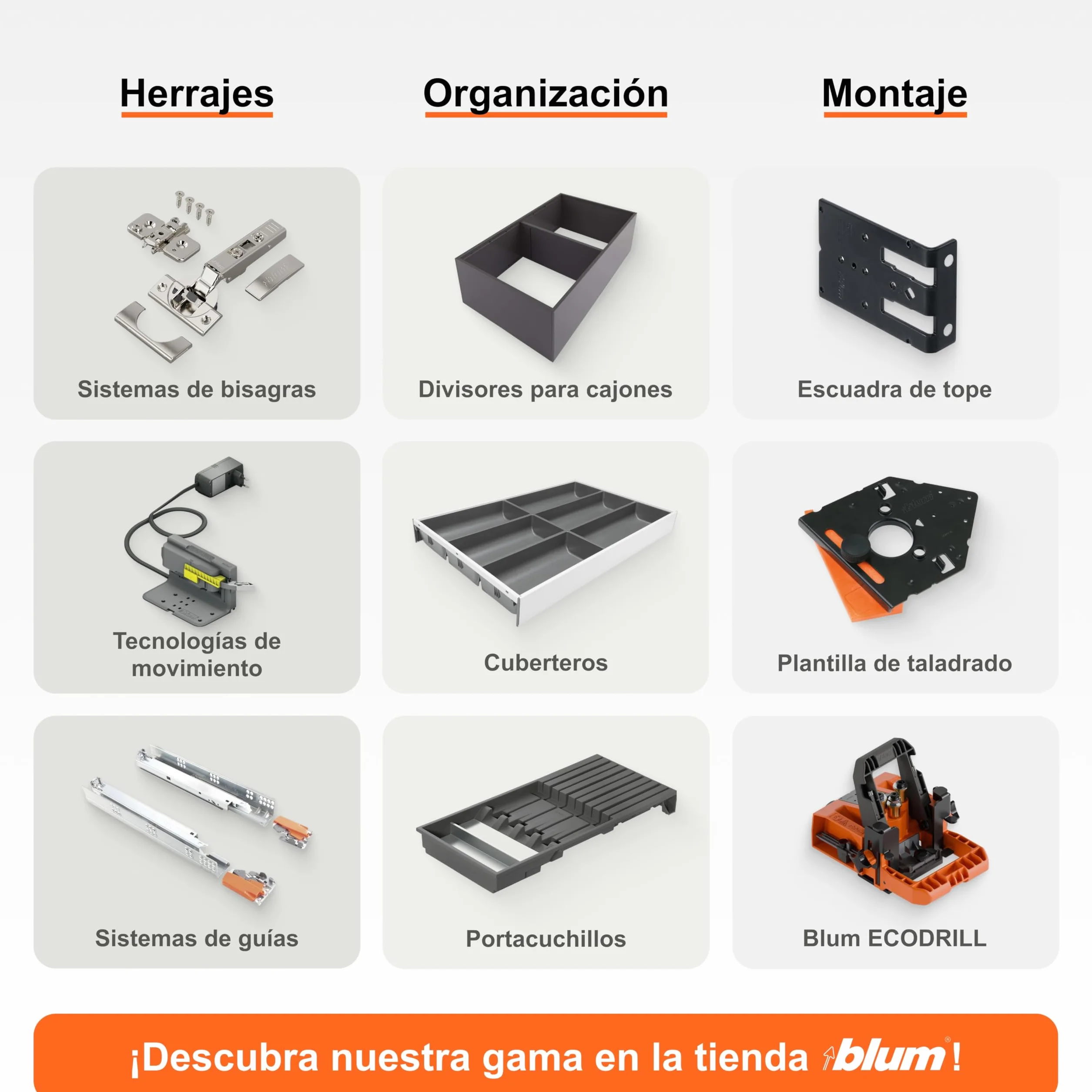 BLUM CLIP TOP BLUMOTION Bisagra muebles 110° recta con muelle acero 2 unidades