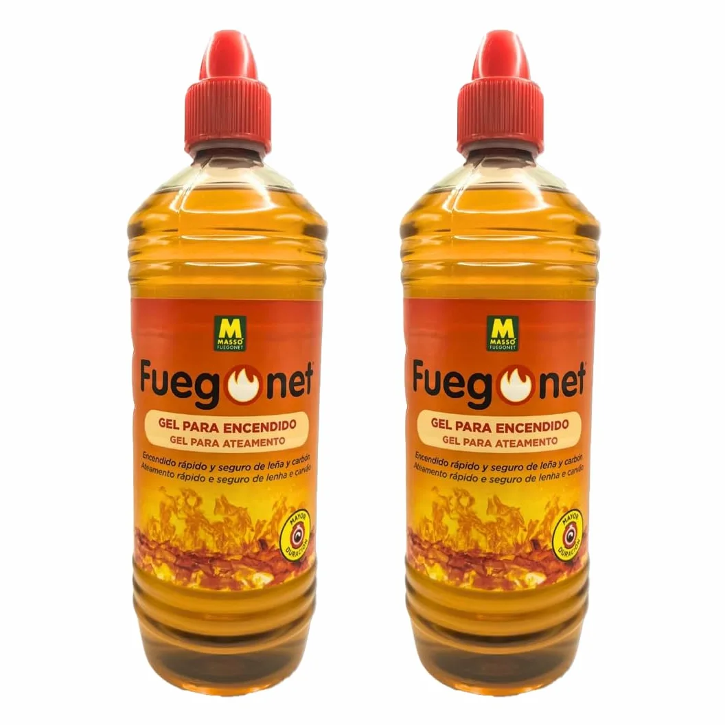 Gel para Encendido 1L Muy Rápido y Seguro para Chimeneas, Estufas y Barbacoas para Leña y Carbón MUY EFECTIVO | Encendido Rápido y Seguro | Apto en Interior y Exterior | FuegoNet Nexum Market (2)
